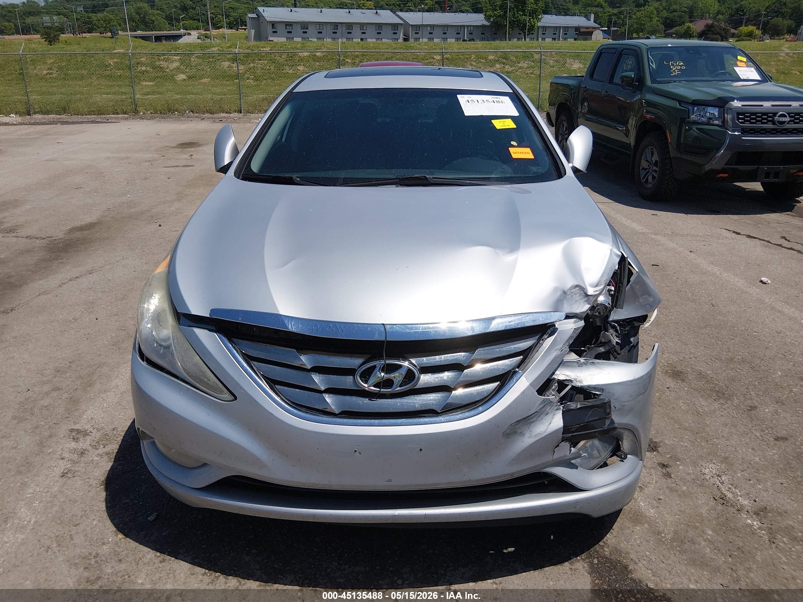 2012 Hyundai Sonata Se Silver vin: 5NPEC4AC3CH444820