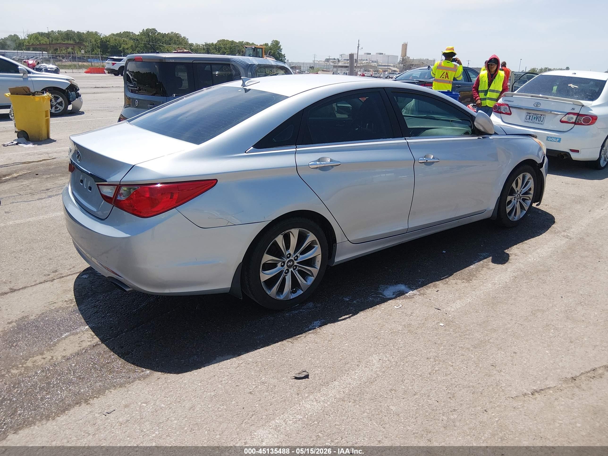 2012 Hyundai Sonata Se Silver vin: 5NPEC4AC3CH444820