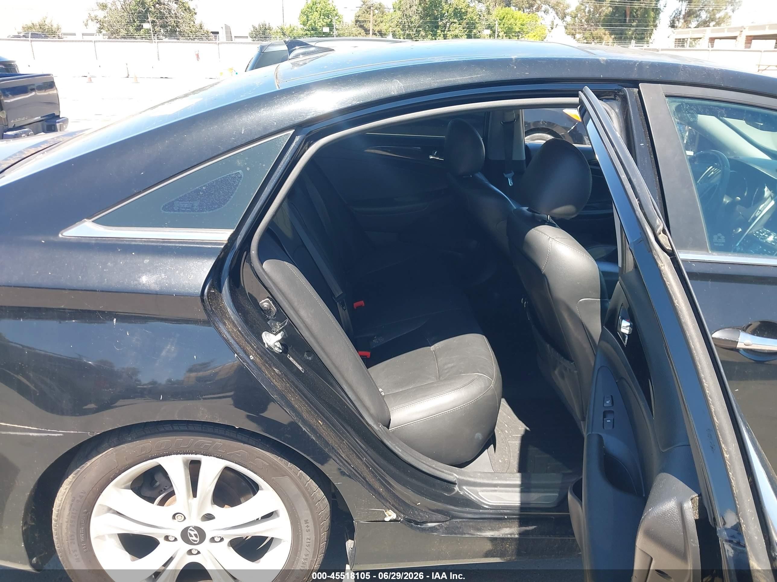 2012 Hyundai Sonata Limited Black vin: 5NPEC4AC3CH451864