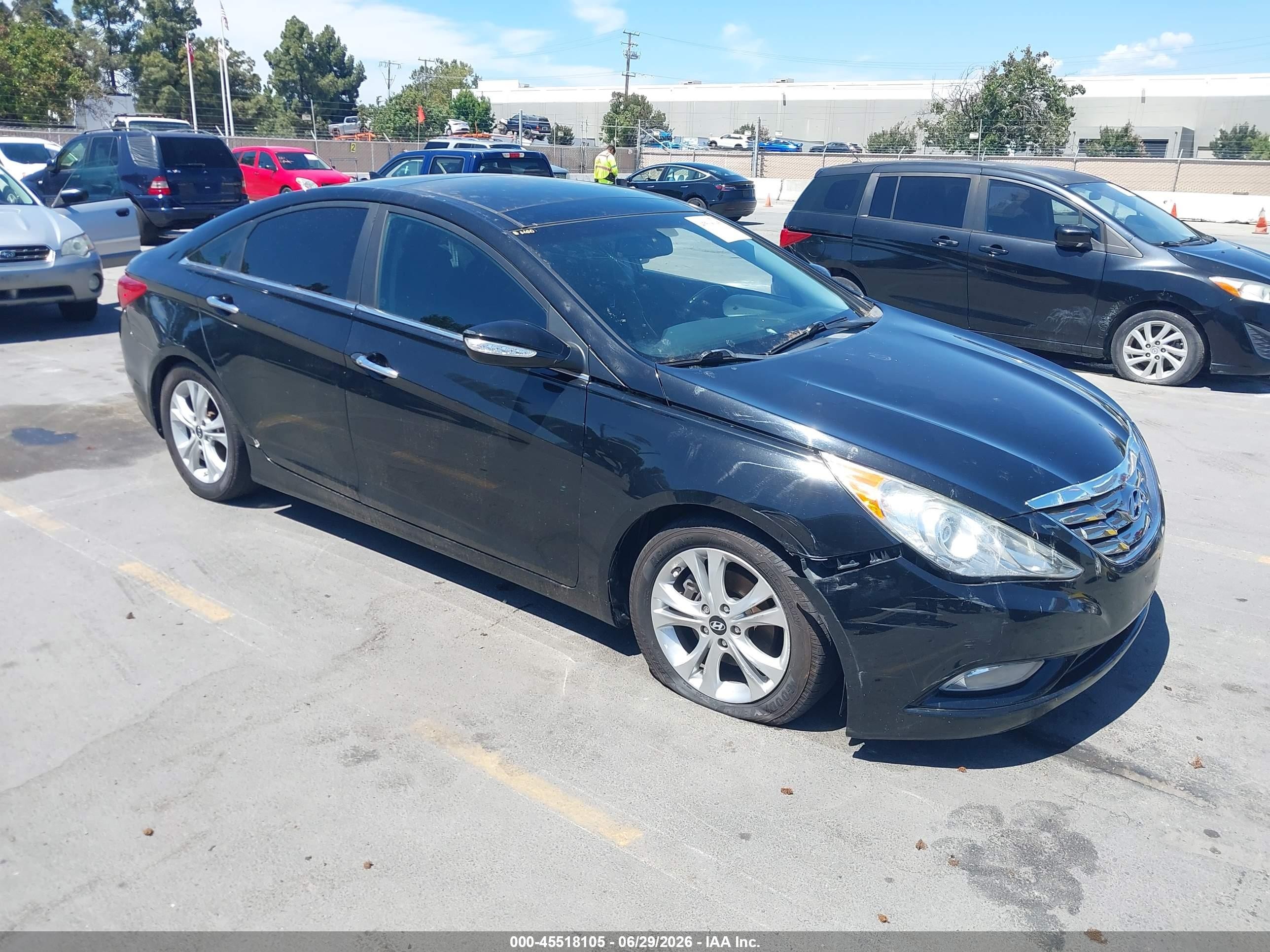 2012 Hyundai Sonata Limited Black vin: 5NPEC4AC3CH451864