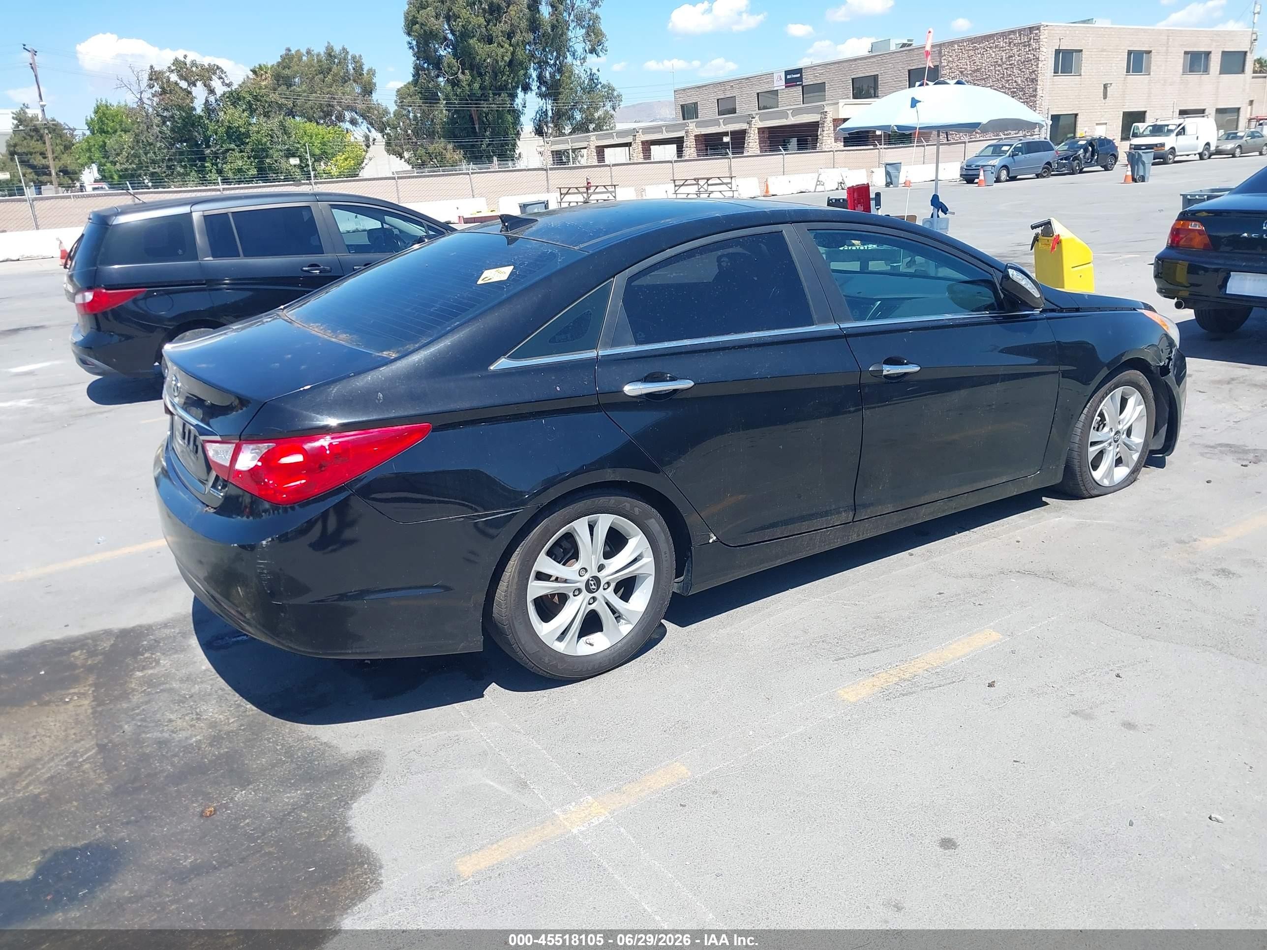 2012 Hyundai Sonata Limited Black vin: 5NPEC4AC3CH451864