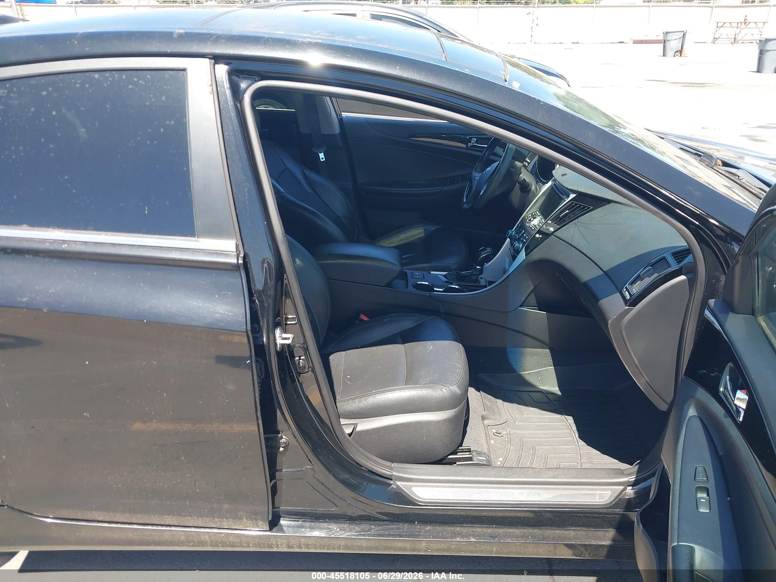 2012 Hyundai Sonata Limited Black vin: 5NPEC4AC3CH451864
