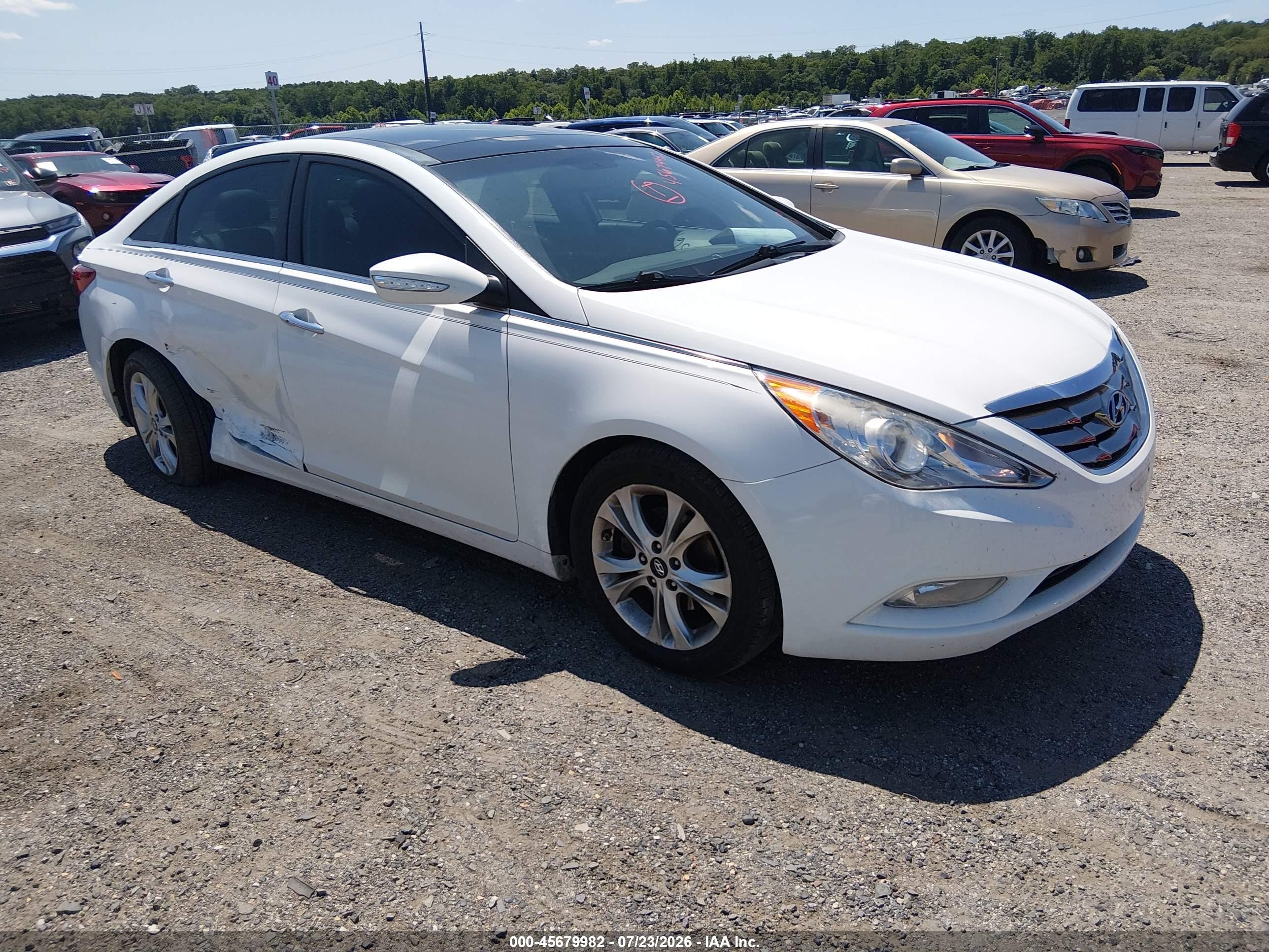2012 Hyundai Sonata Limited White vin: 5NPEC4AC3CH454389