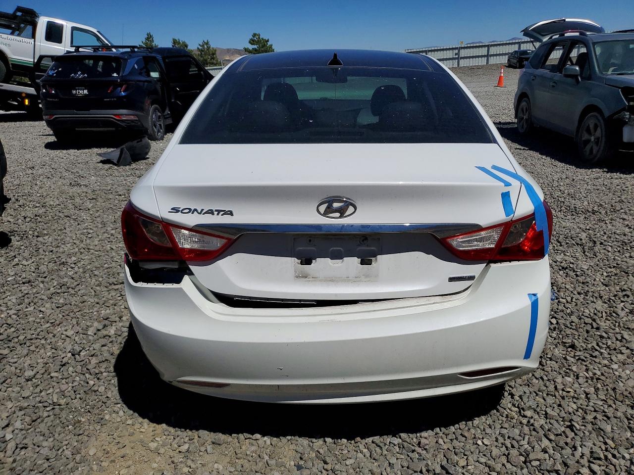 2012 Hyundai Sonata Limited White vin: 5NPEC4AC3CH478210