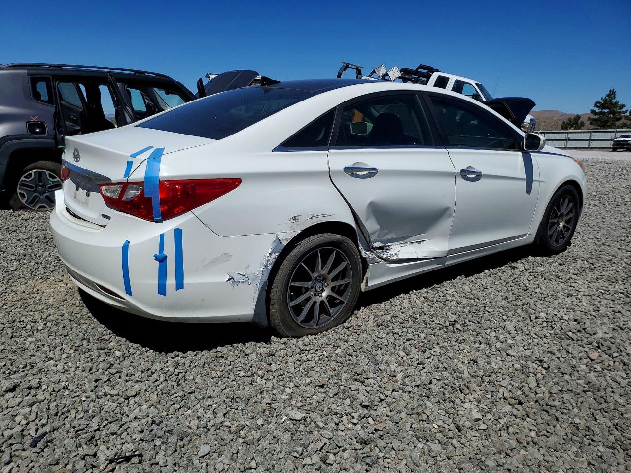 2012 Hyundai Sonata Limited White vin: 5NPEC4AC3CH478210