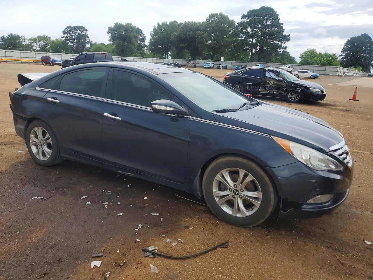 2013 Hyundai Sonata Limited Blue vin: 5NPEC4AC3DH521395