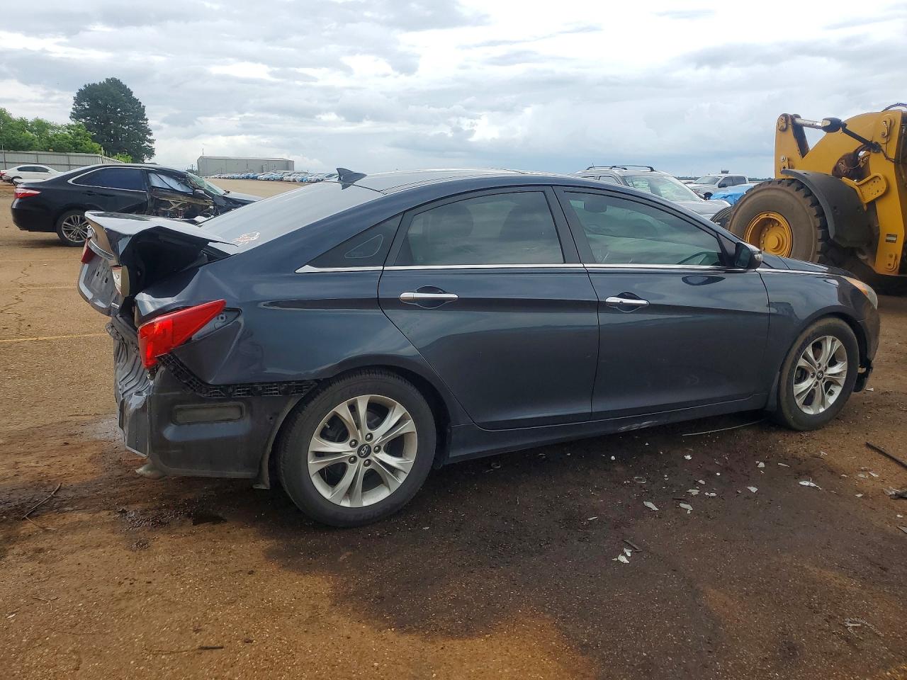 2013 Hyundai Sonata Limited Blue vin: 5NPEC4AC3DH521395