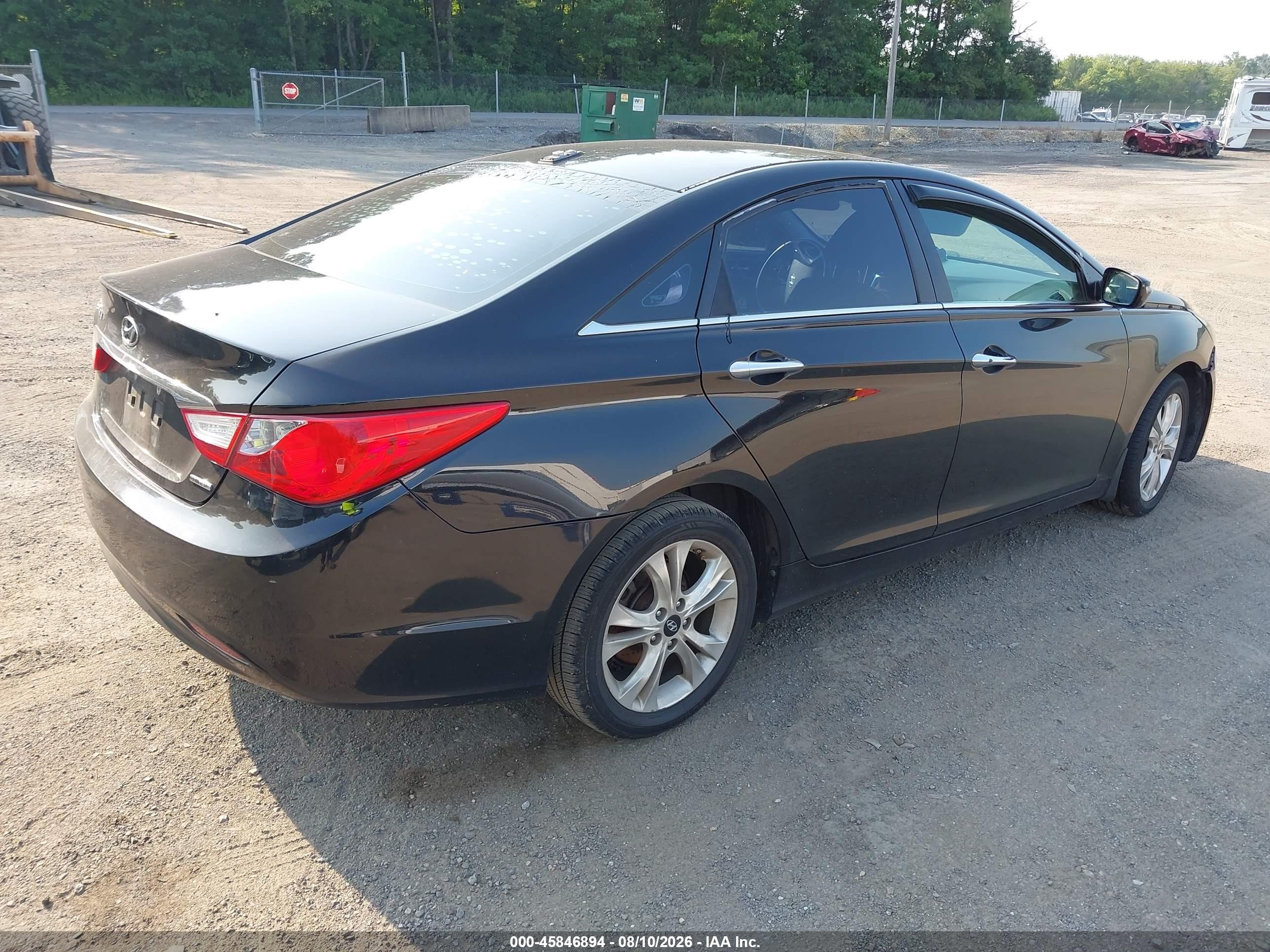 2013 Hyundai Sonata Limited Black vin: 5NPEC4AC3DH528430