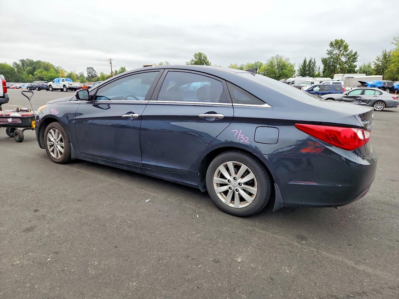 2013 Hyundai Sonata Limited Blue vin: 5NPEC4AC3DH534017