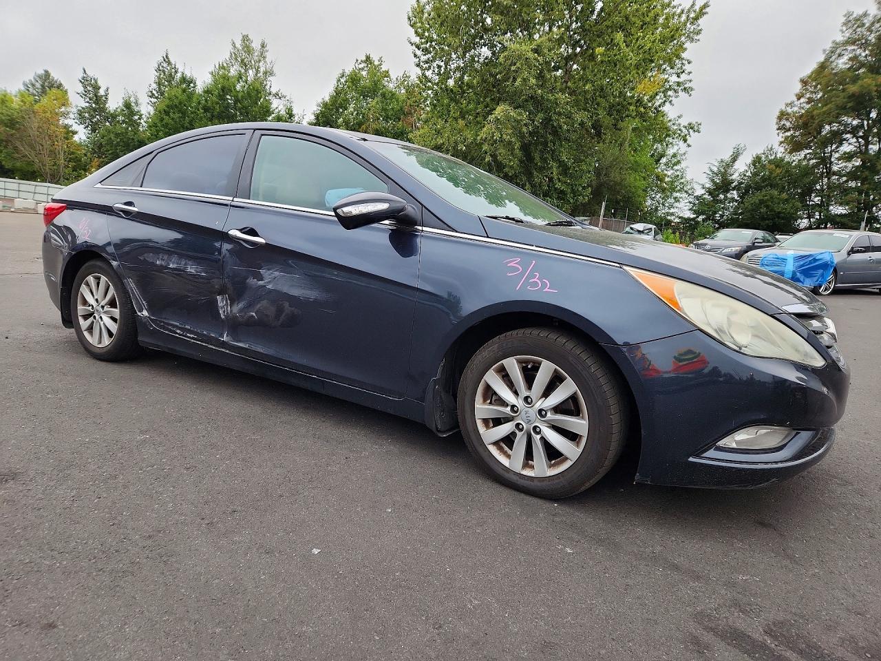 2013 Hyundai Sonata Limited Blue vin: 5NPEC4AC3DH534017