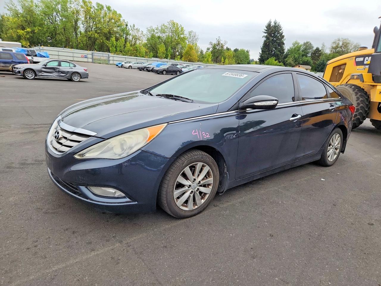 2013 Hyundai Sonata Limited Blue vin: 5NPEC4AC3DH534017