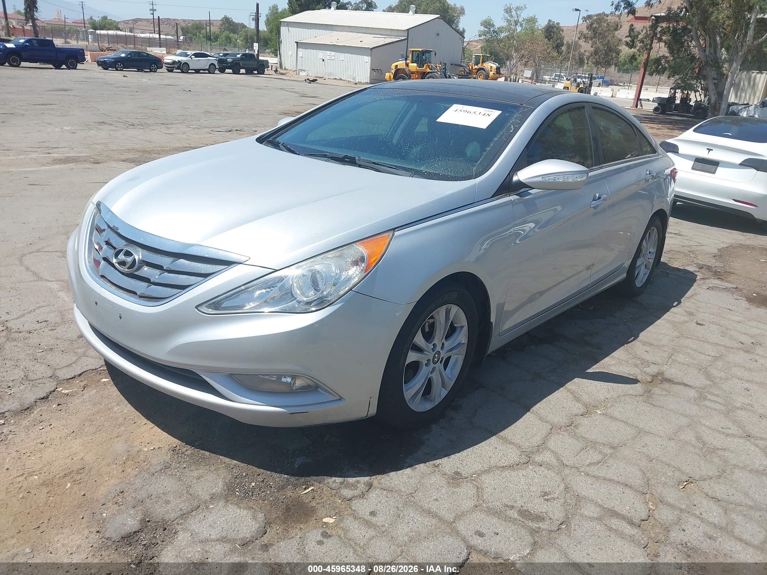 2013 Hyundai Sonata Limited Silver vin: 5NPEC4AC3DH552968