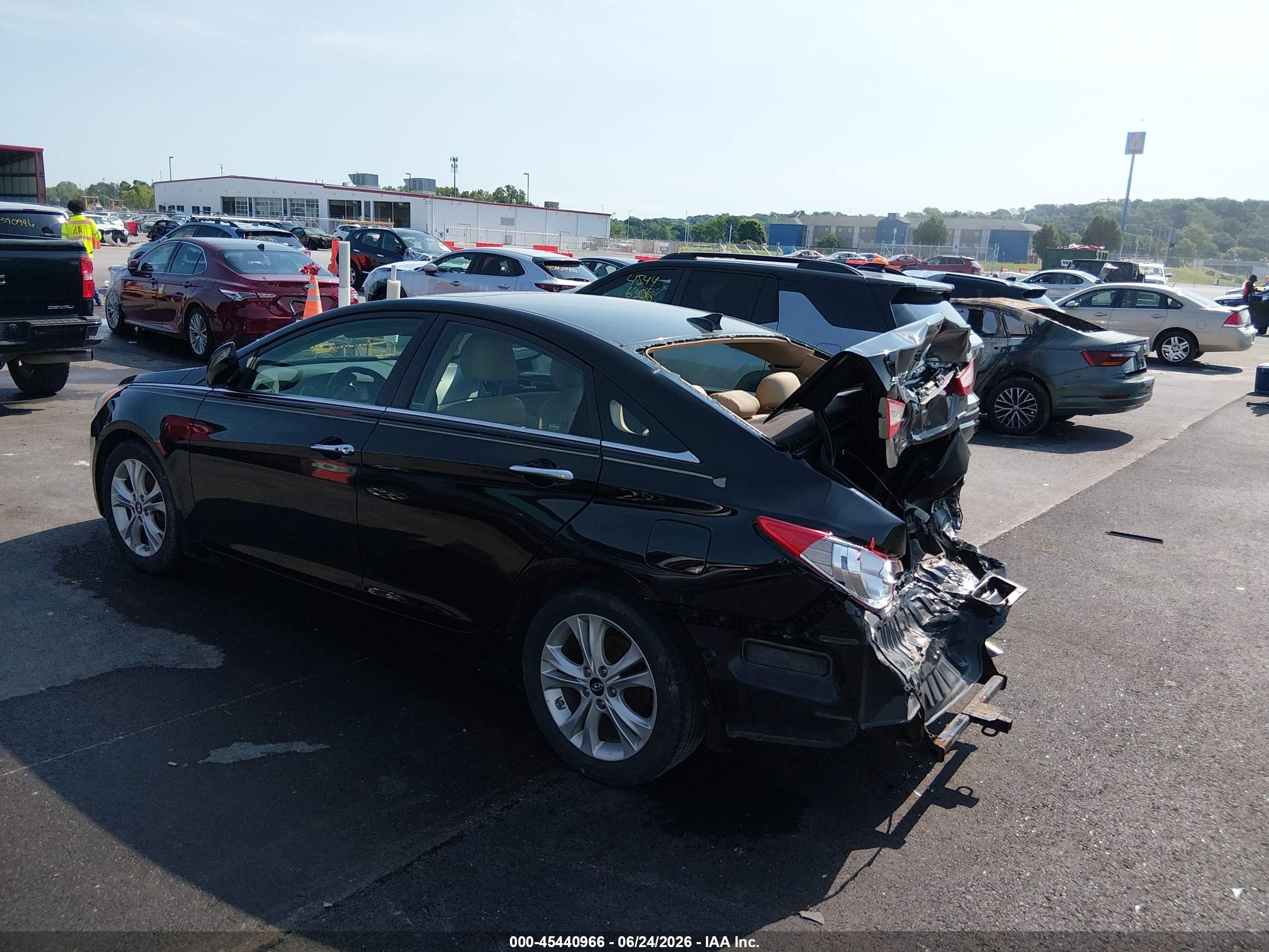 2013 Hyundai Sonata Limited Black vin: 5NPEC4AC3DH558382