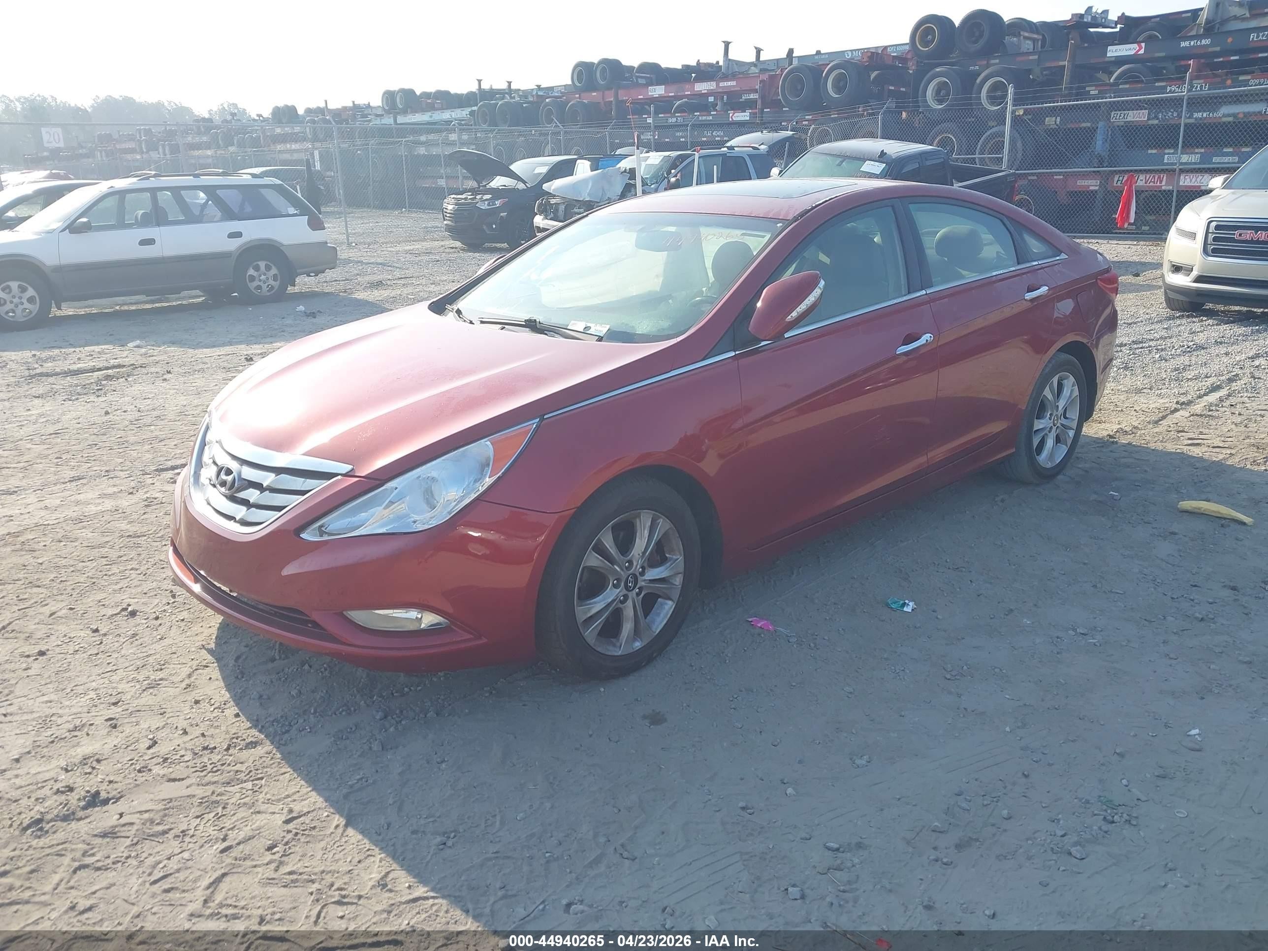 2013 Hyundai Sonata Limited Red vin: 5NPEC4AC3DH582083