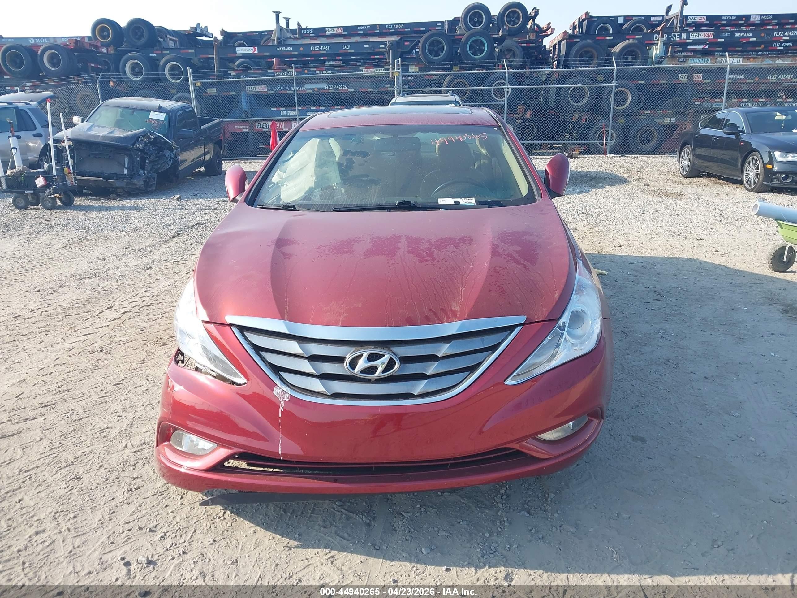 2013 Hyundai Sonata Limited Red vin: 5NPEC4AC3DH582083