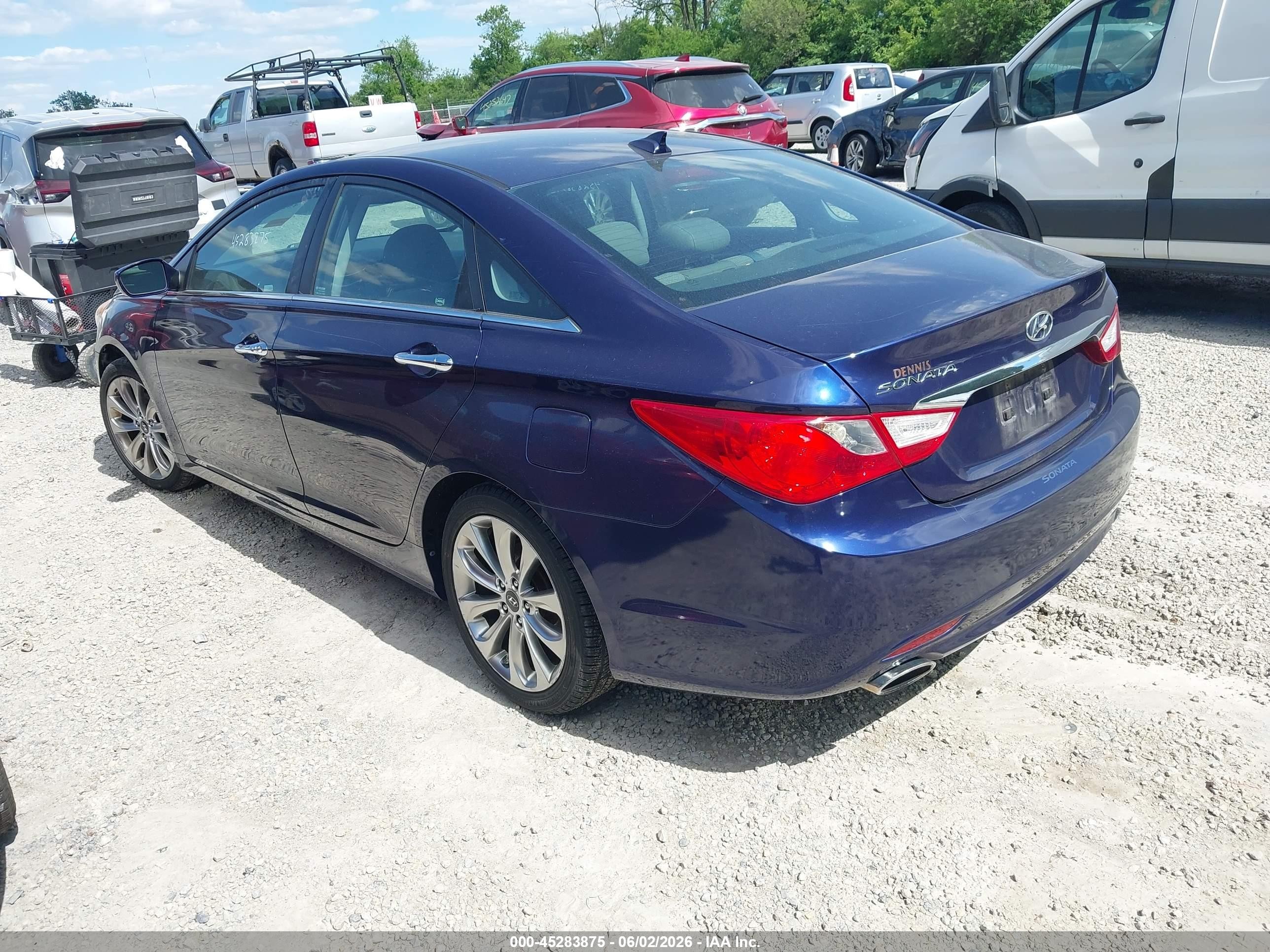 2013 Hyundai Sonata Se Blue vin: 5NPEC4AC3DH599210