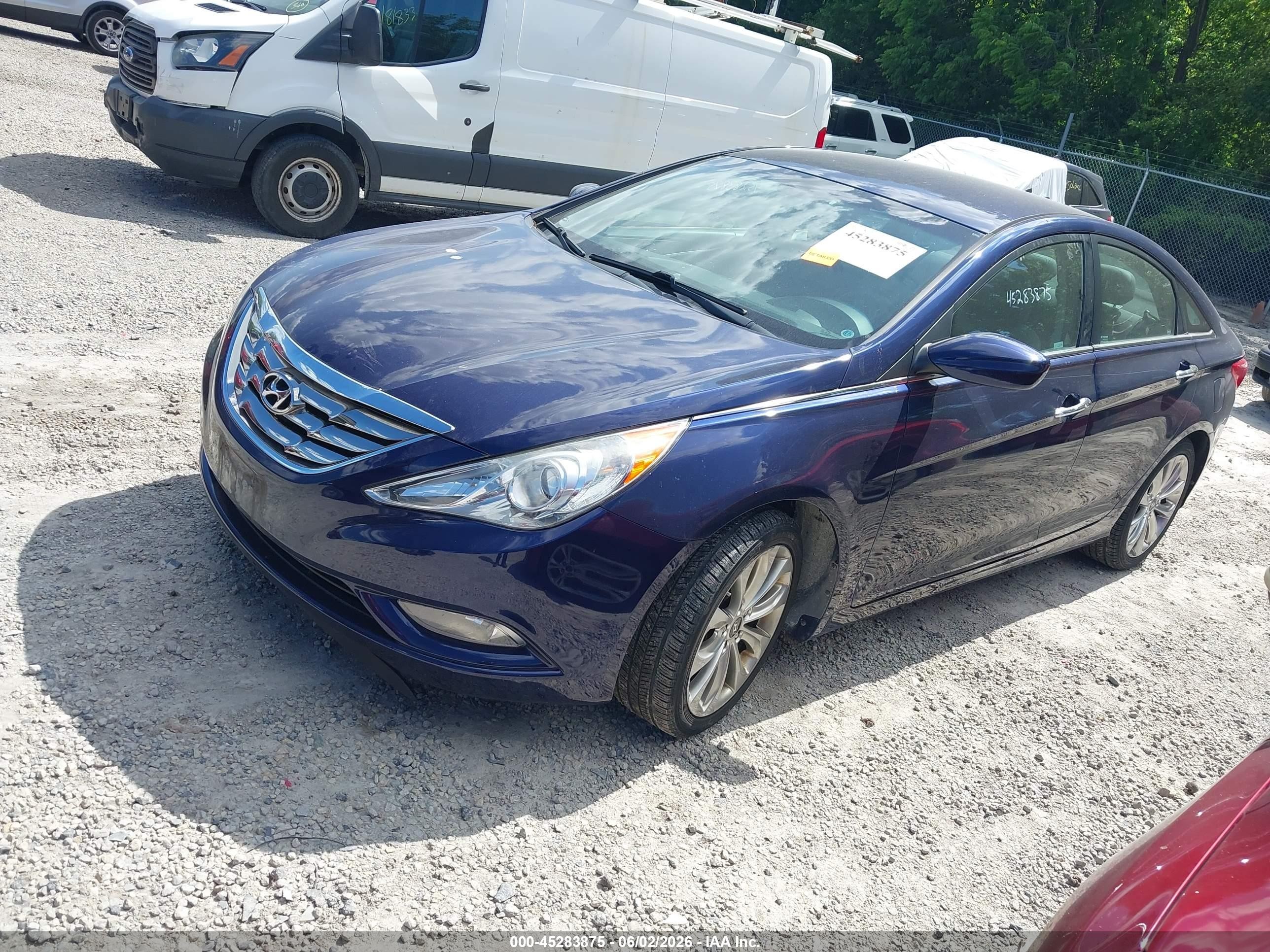 2013 Hyundai Sonata Se Blue vin: 5NPEC4AC3DH599210