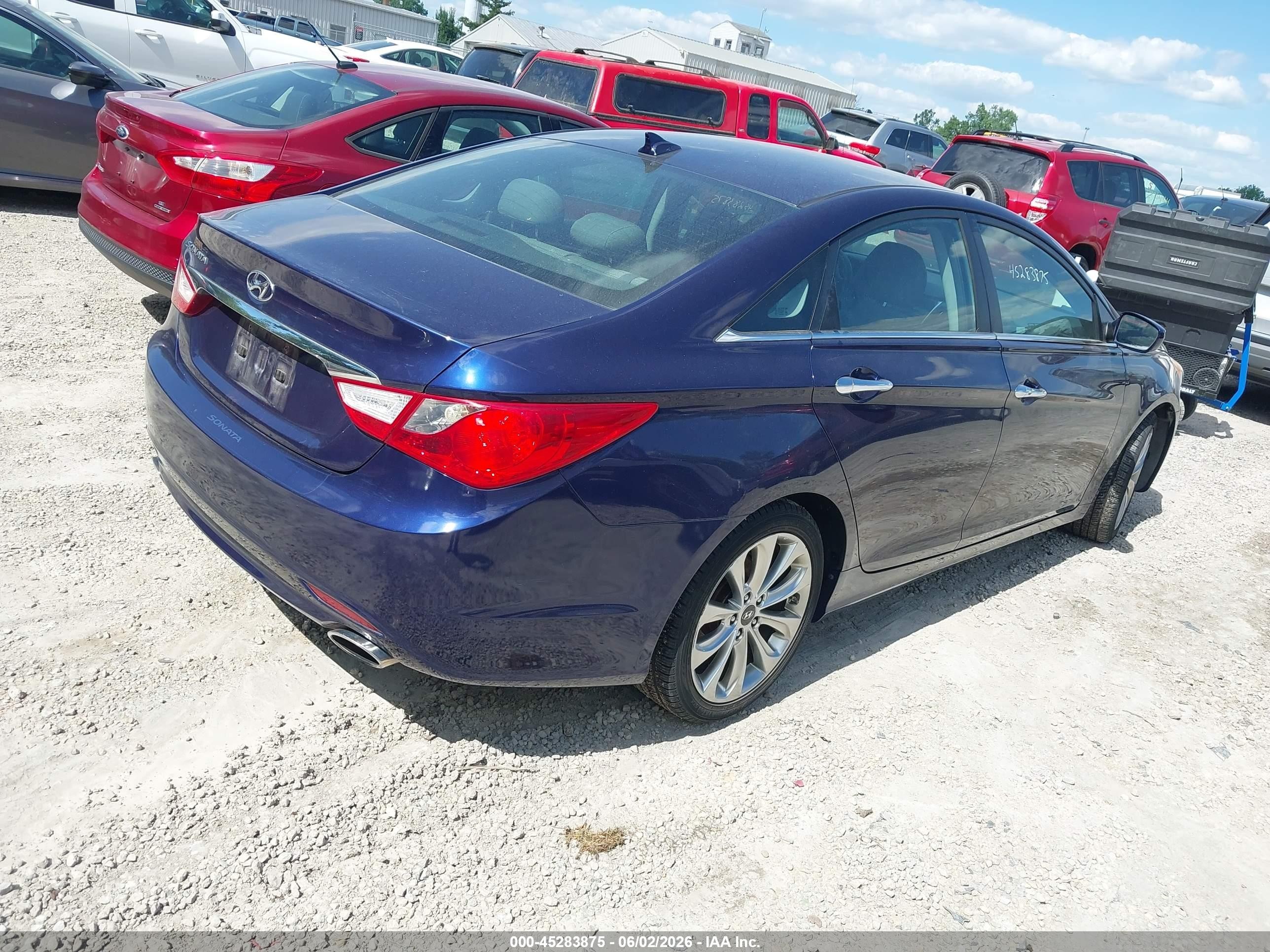 2013 Hyundai Sonata Se Blue vin: 5NPEC4AC3DH599210