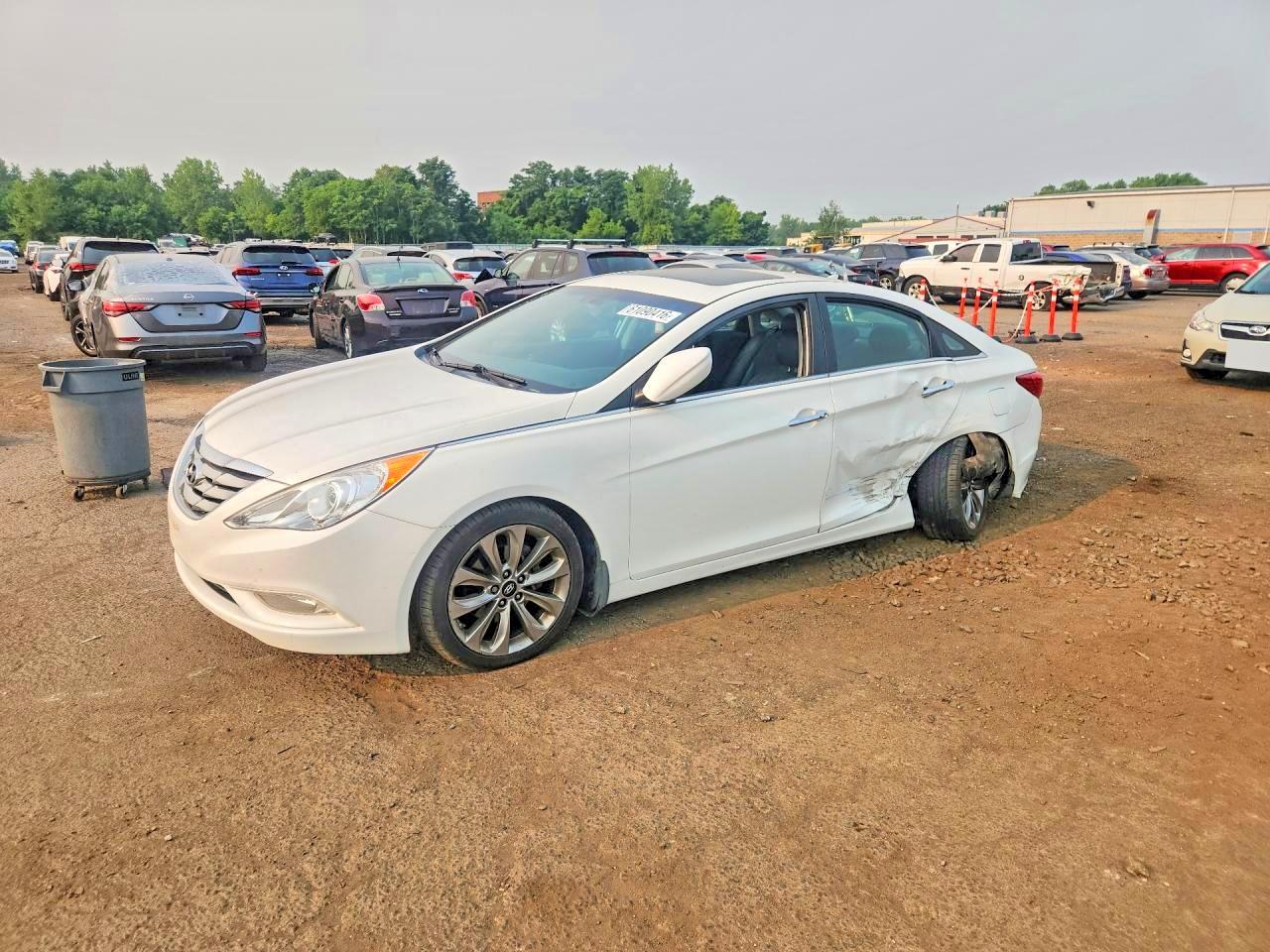 2013 Hyundai Sonata Se White vin: 5NPEC4AC3DH610917