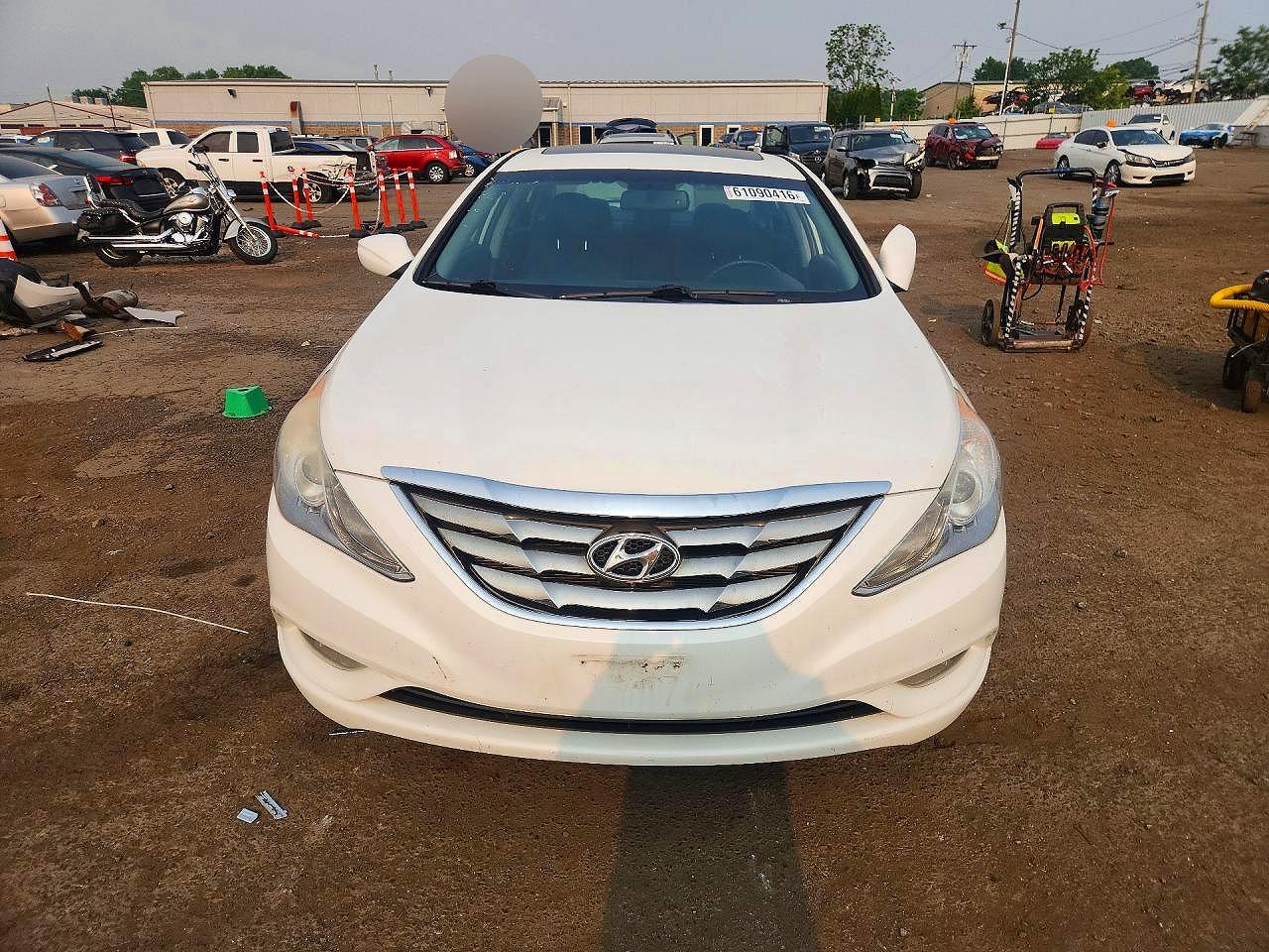 2013 Hyundai Sonata Se White vin: 5NPEC4AC3DH610917