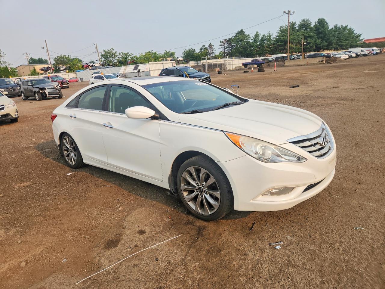2013 Hyundai Sonata Se White vin: 5NPEC4AC3DH610917