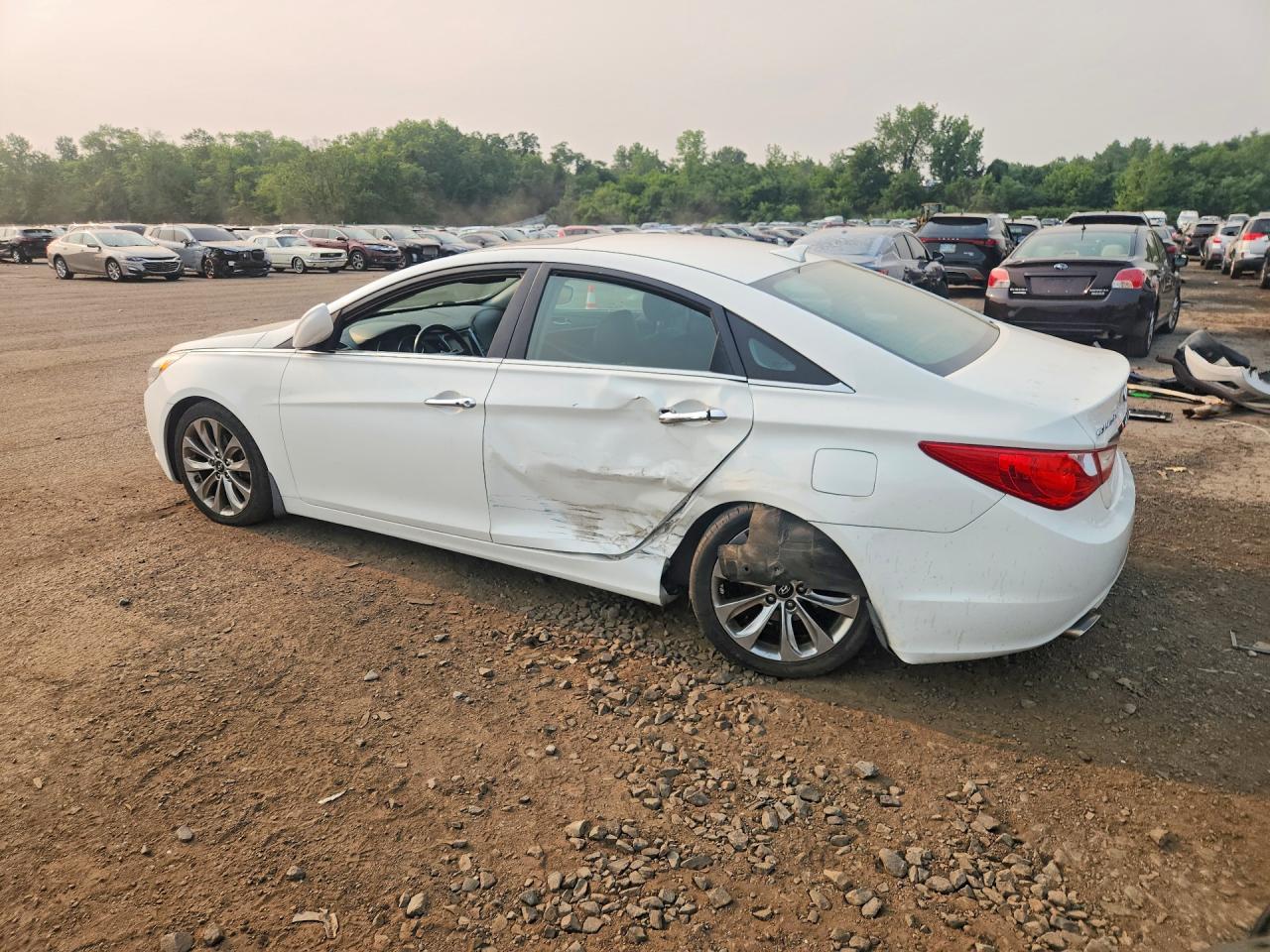 2013 Hyundai Sonata Se White vin: 5NPEC4AC3DH610917