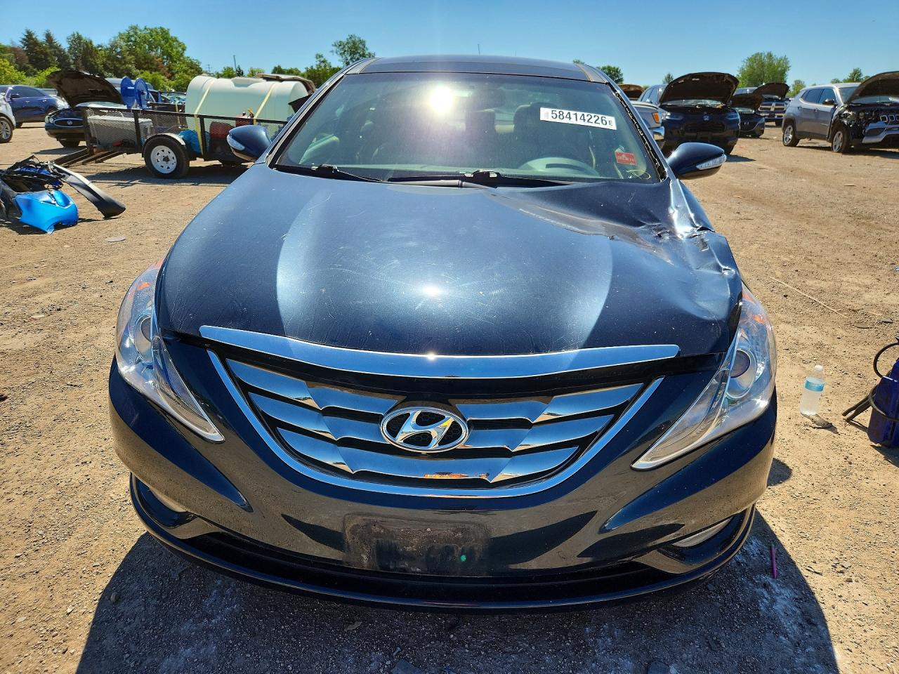 2013 Hyundai Sonata Limited Blue vin: 5NPEC4AC3DH614076