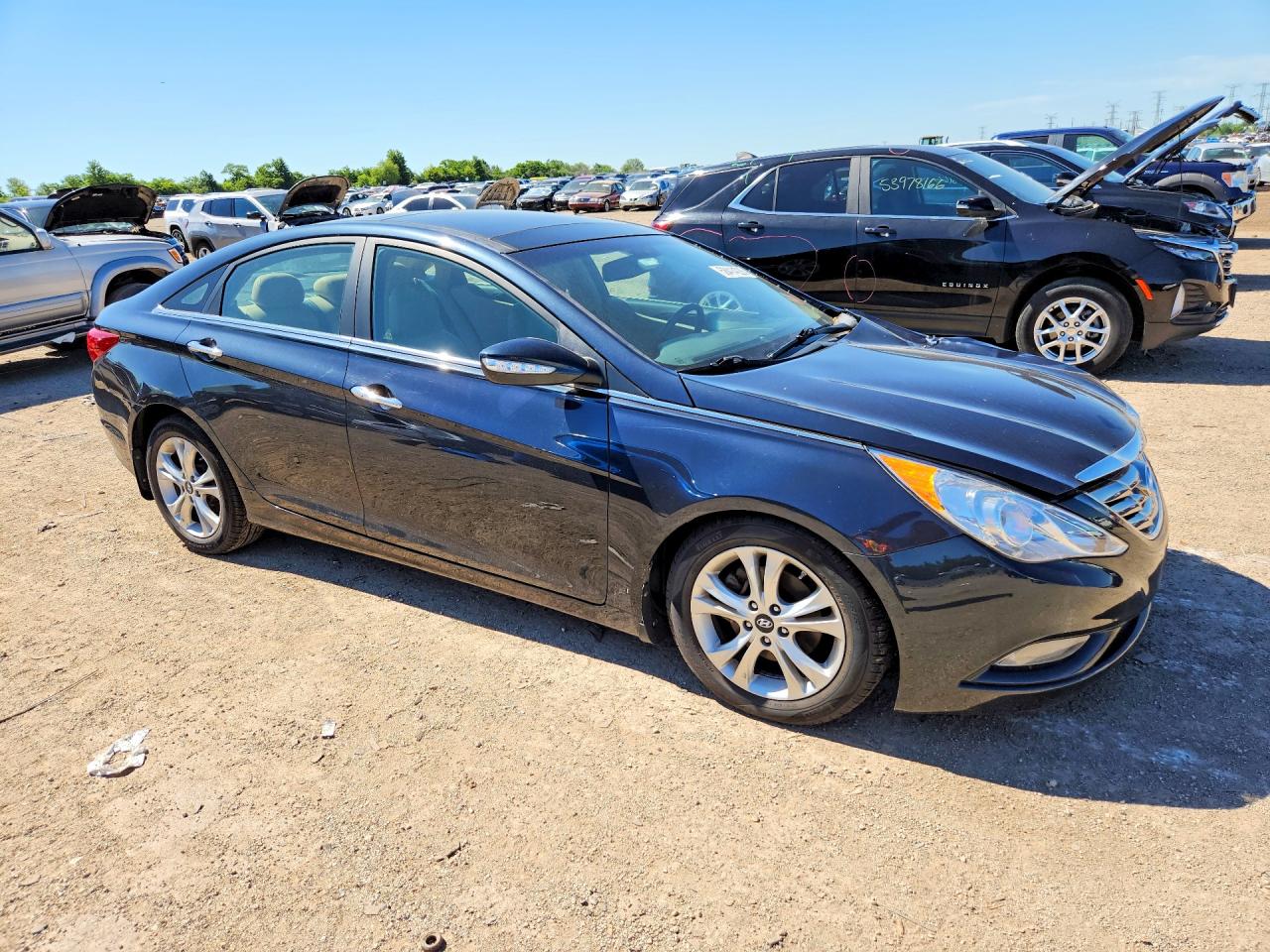 2013 Hyundai Sonata Limited Blue vin: 5NPEC4AC3DH614076