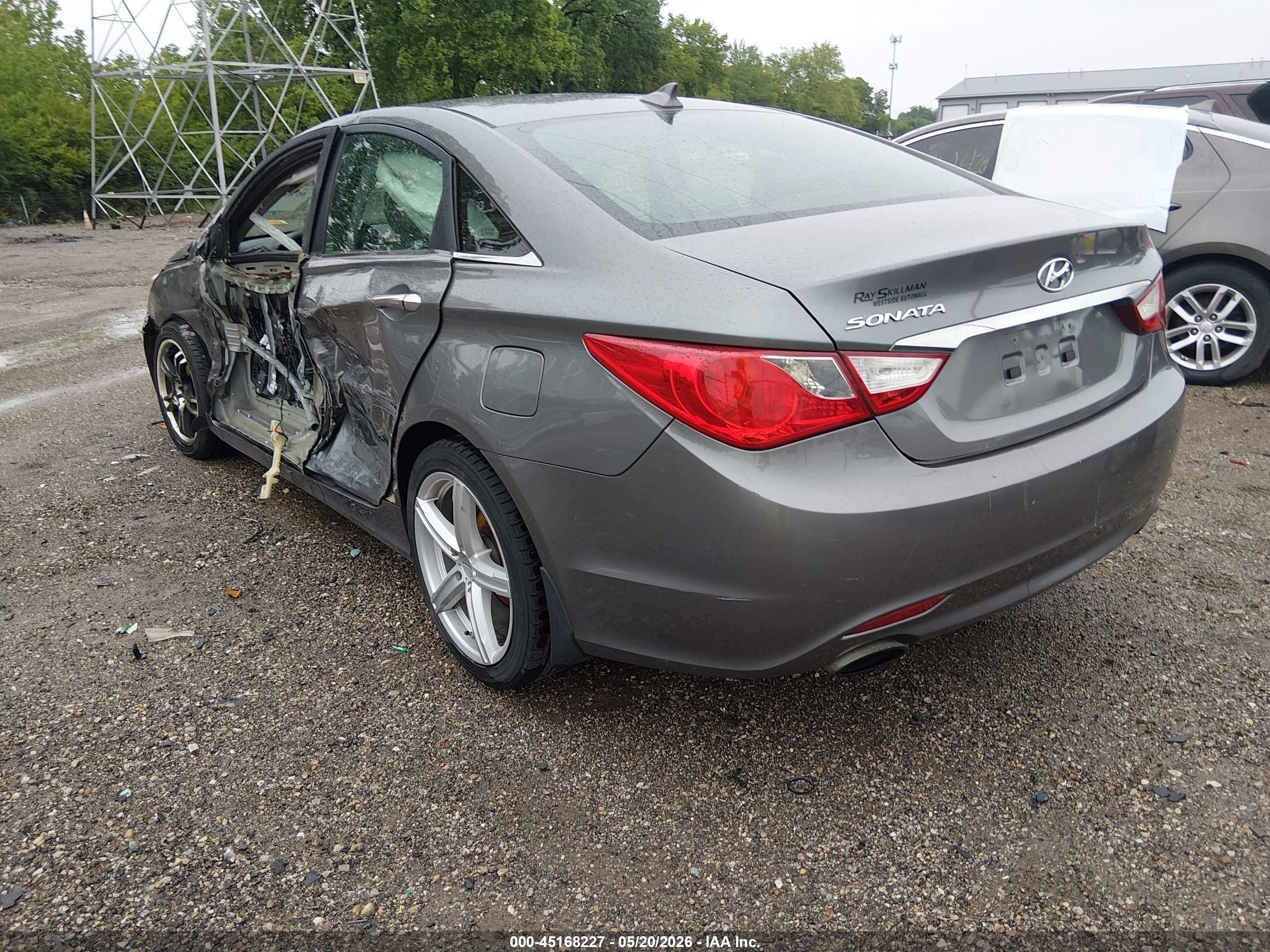 2013 Hyundai Sonata Se Gray vin: 5NPEC4AC3DH614434