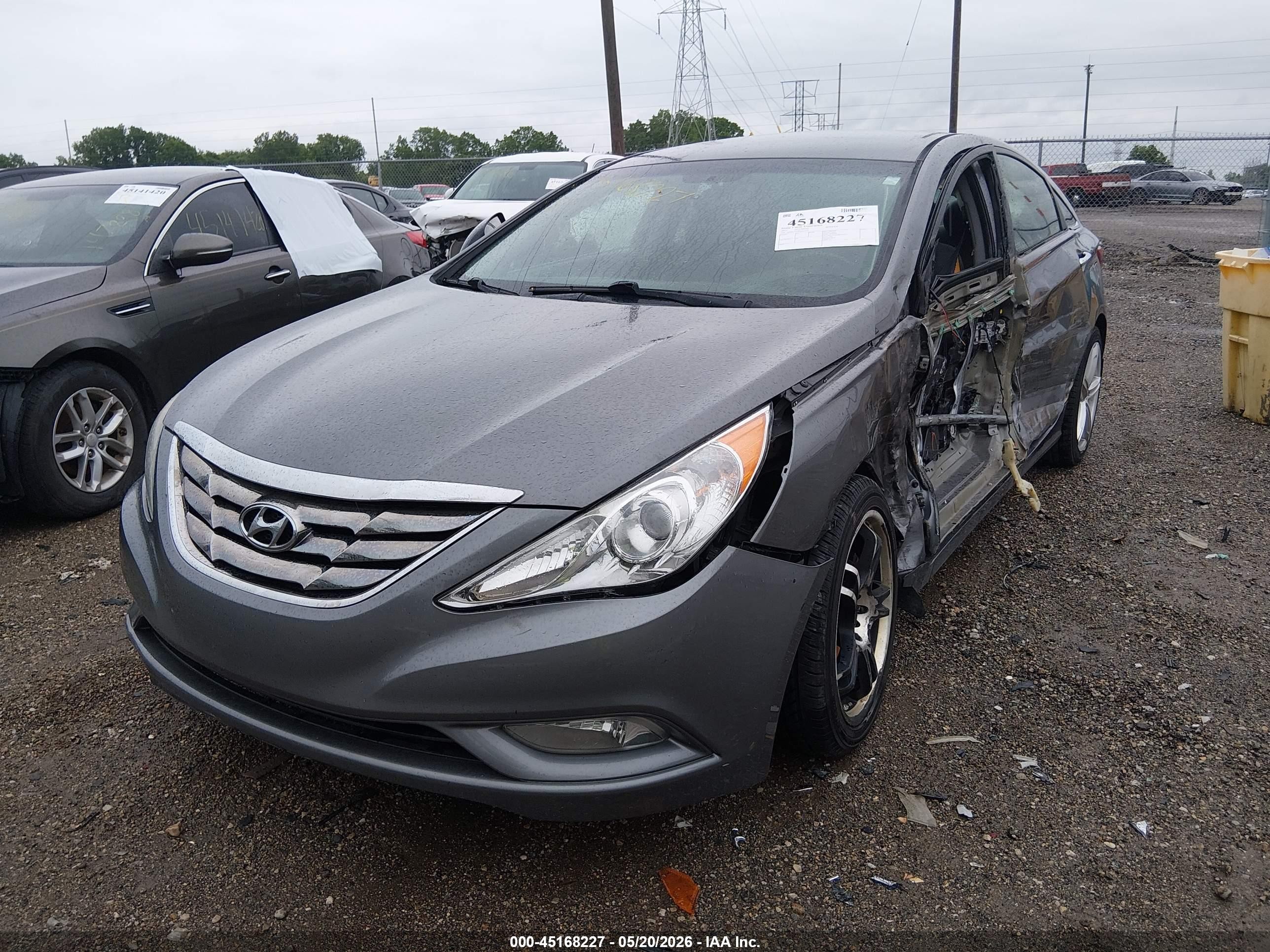 2013 Hyundai Sonata Se Gray vin: 5NPEC4AC3DH614434