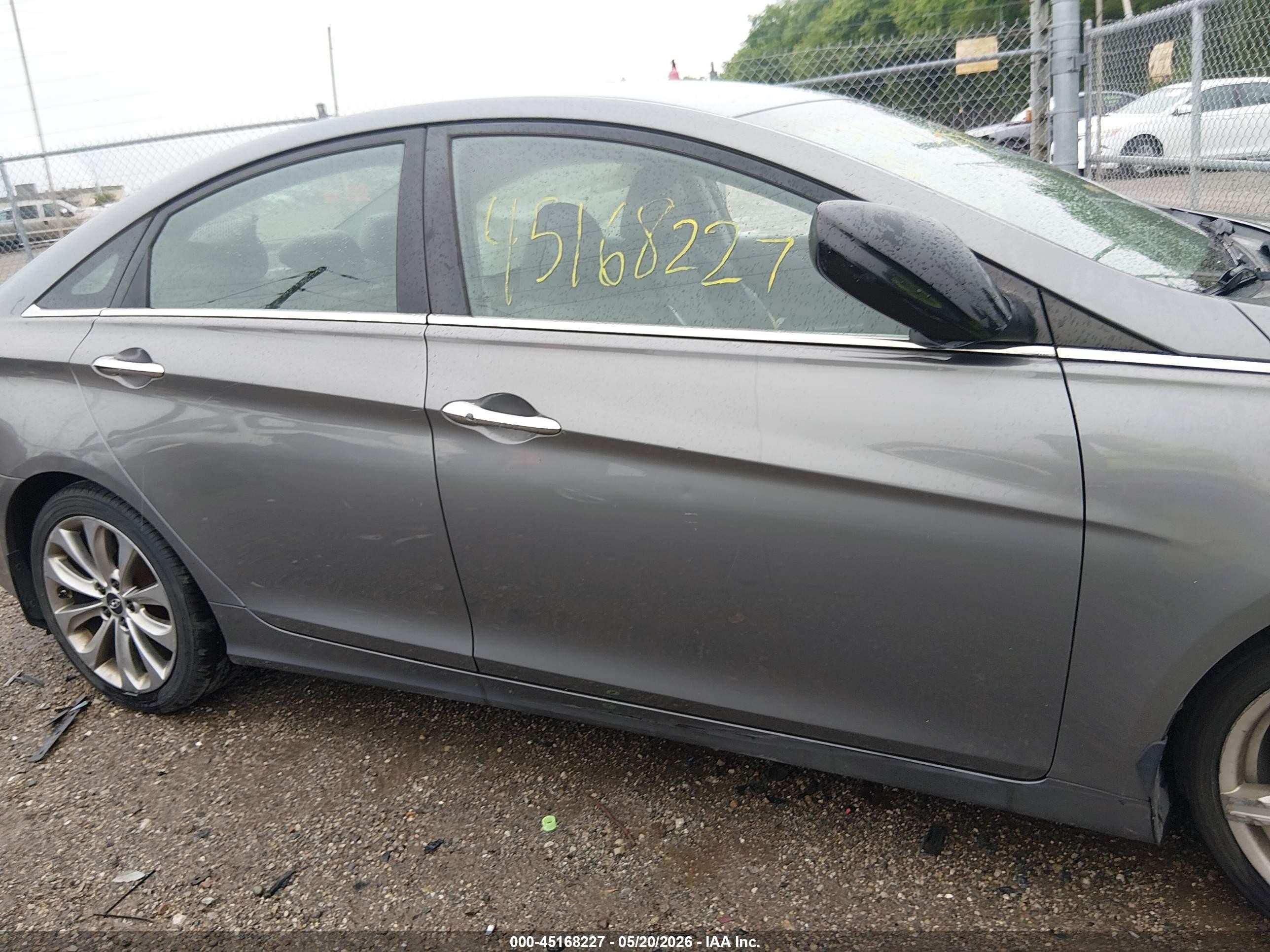 2013 Hyundai Sonata Se Gray vin: 5NPEC4AC3DH614434