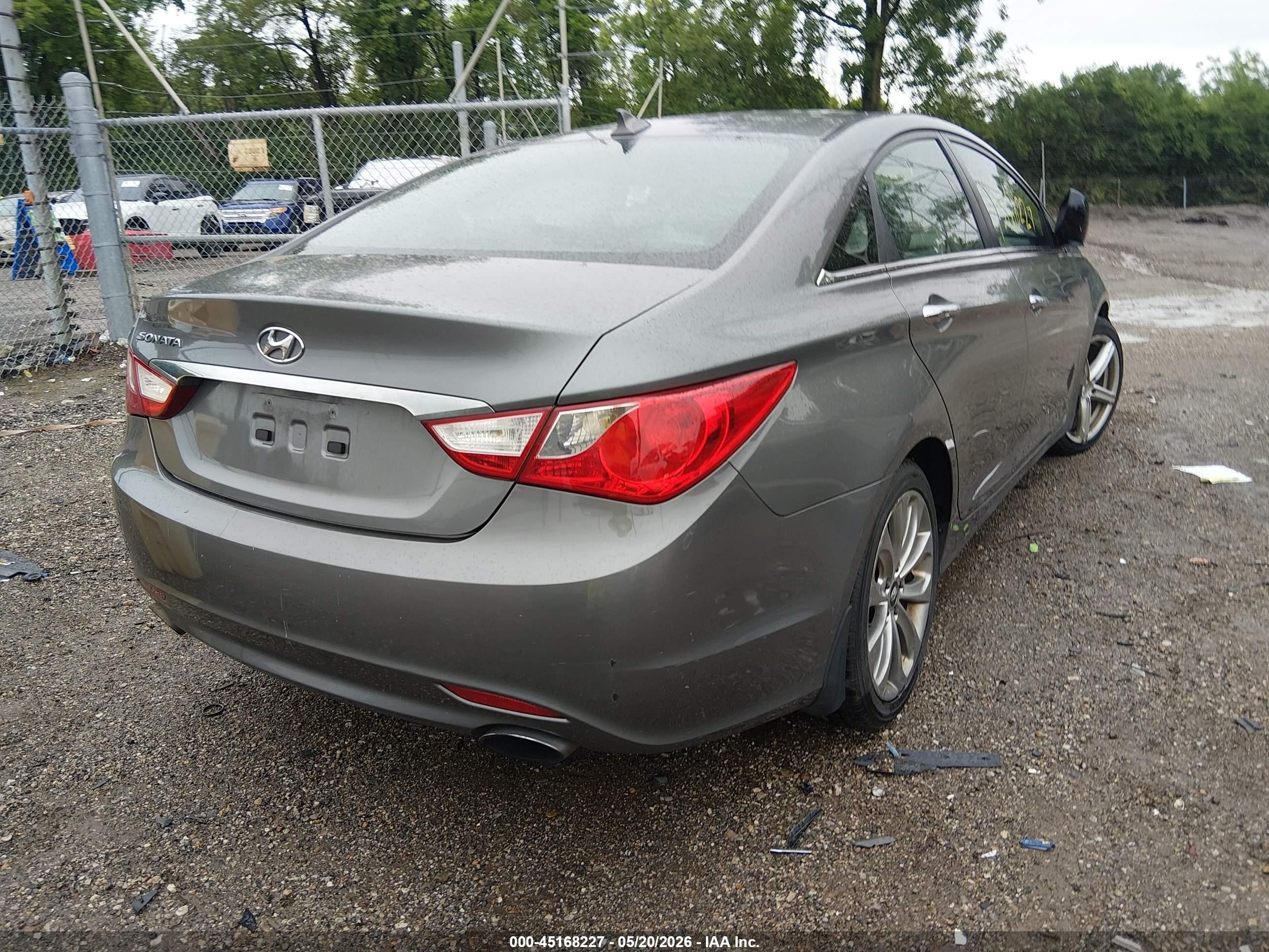 2013 Hyundai Sonata Se Gray vin: 5NPEC4AC3DH614434