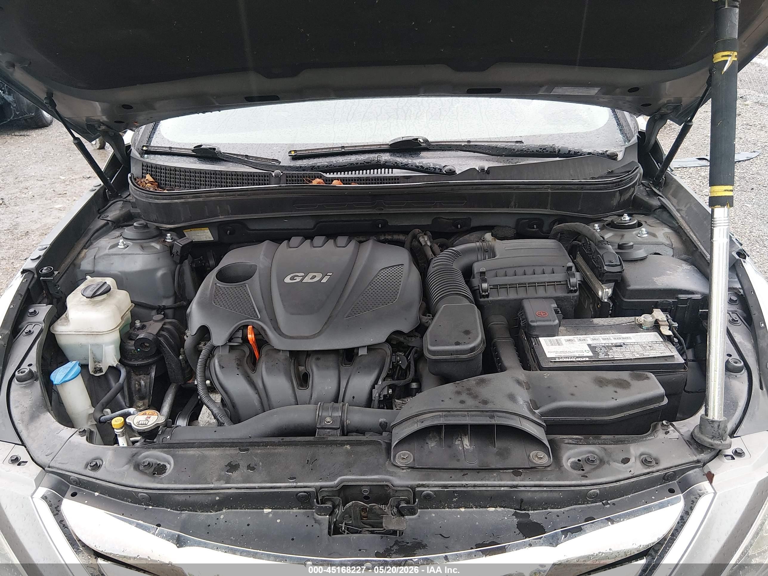 2013 Hyundai Sonata Se Gray vin: 5NPEC4AC3DH614434