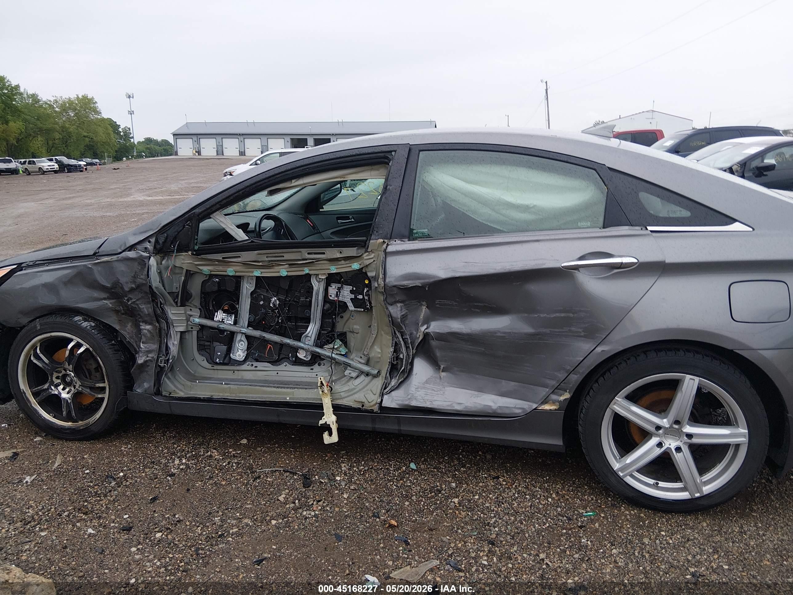 2013 Hyundai Sonata Se Gray vin: 5NPEC4AC3DH614434