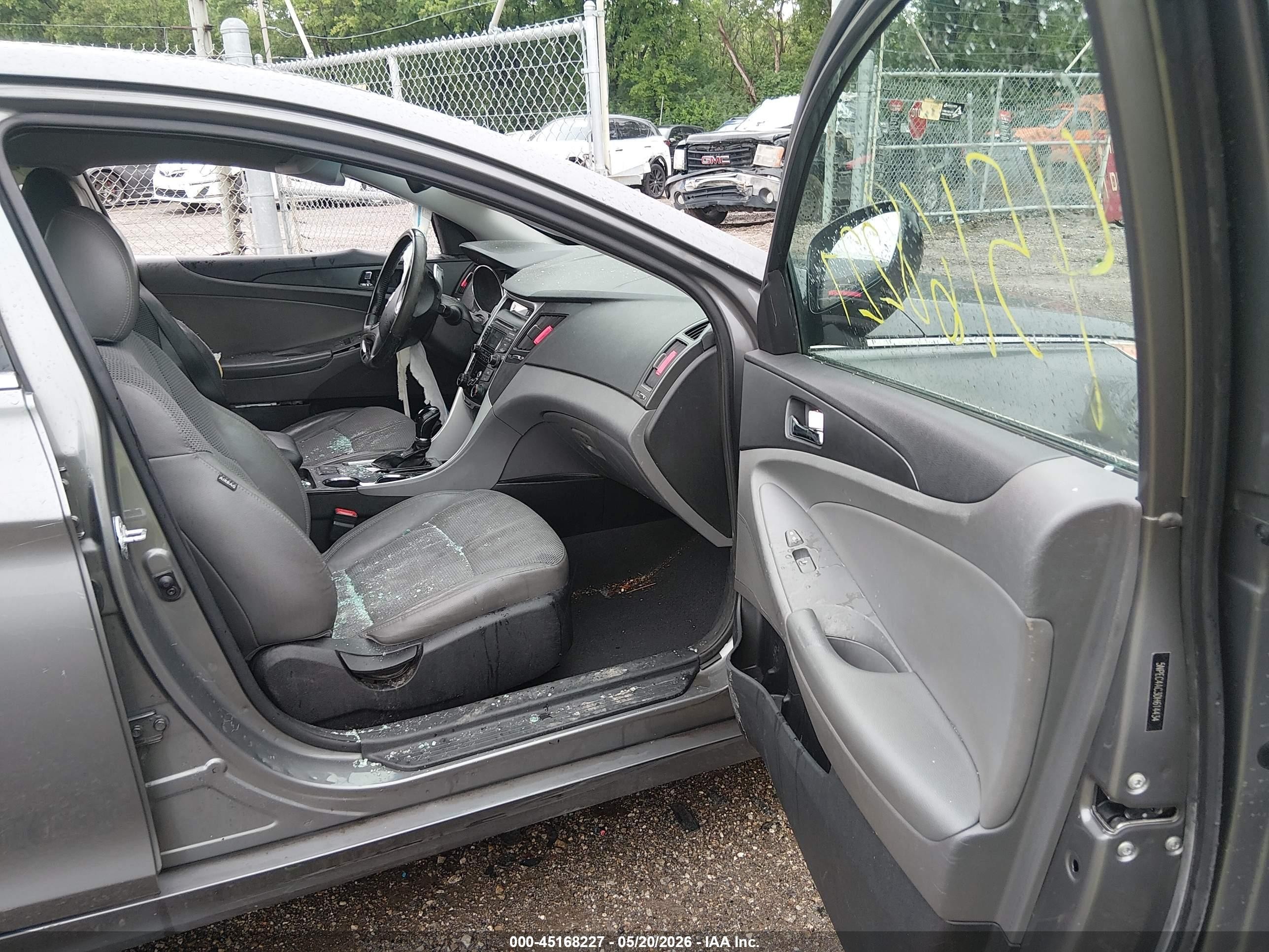 2013 Hyundai Sonata Se Gray vin: 5NPEC4AC3DH614434