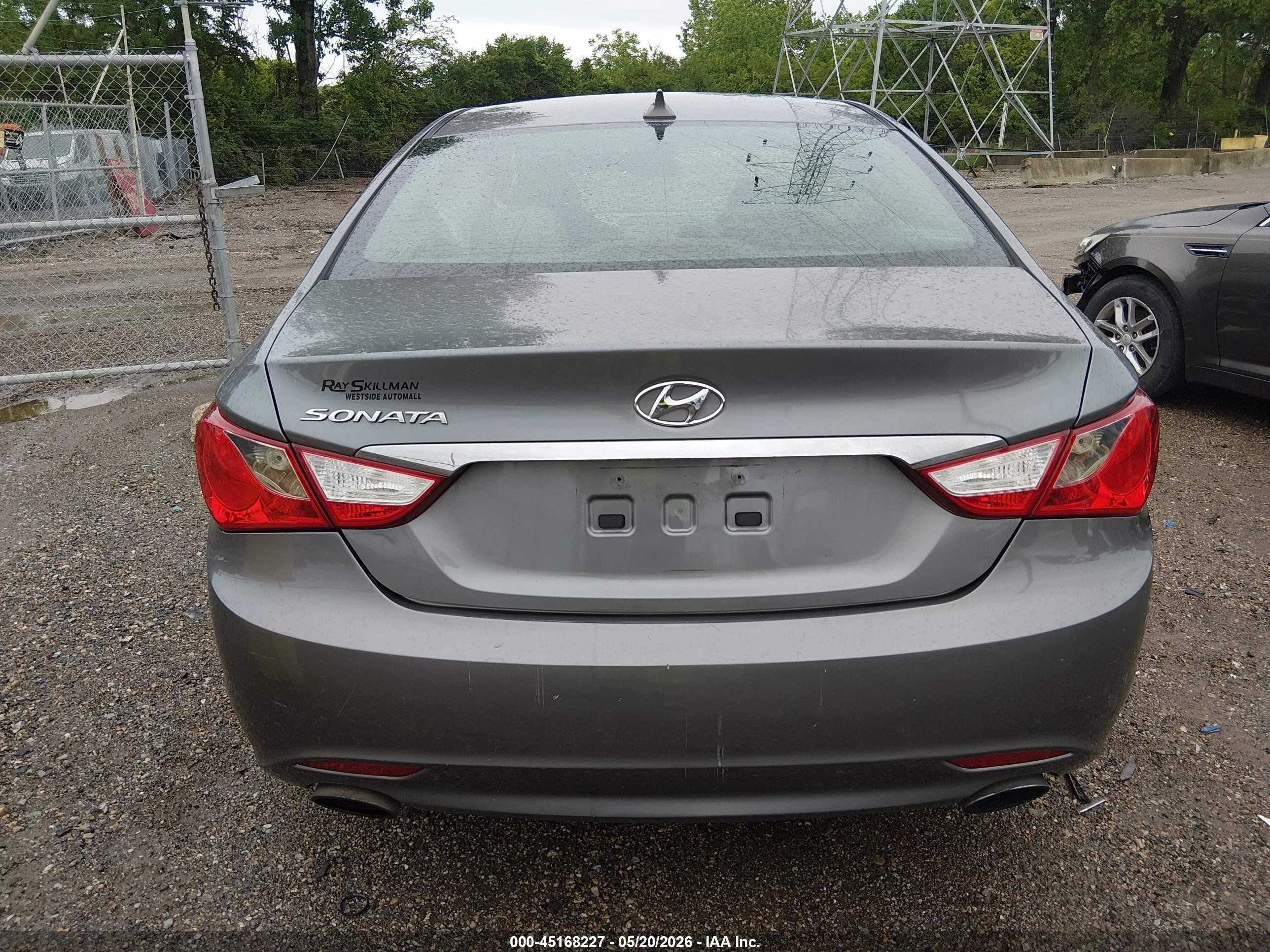 2013 Hyundai Sonata Se Gray vin: 5NPEC4AC3DH614434