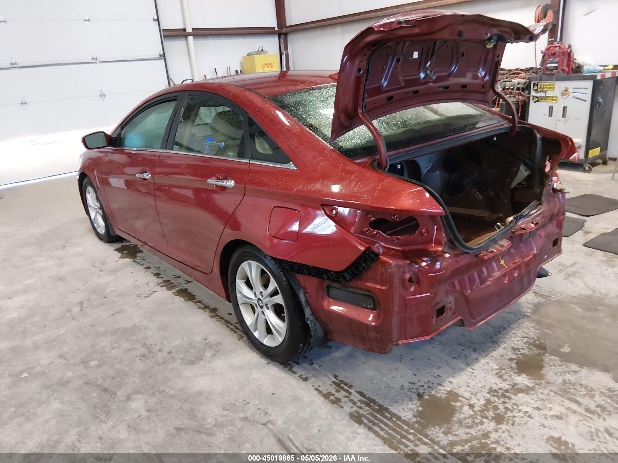 2013 Hyundai Sonata Limited Red vin: 5NPEC4AC3DH624171