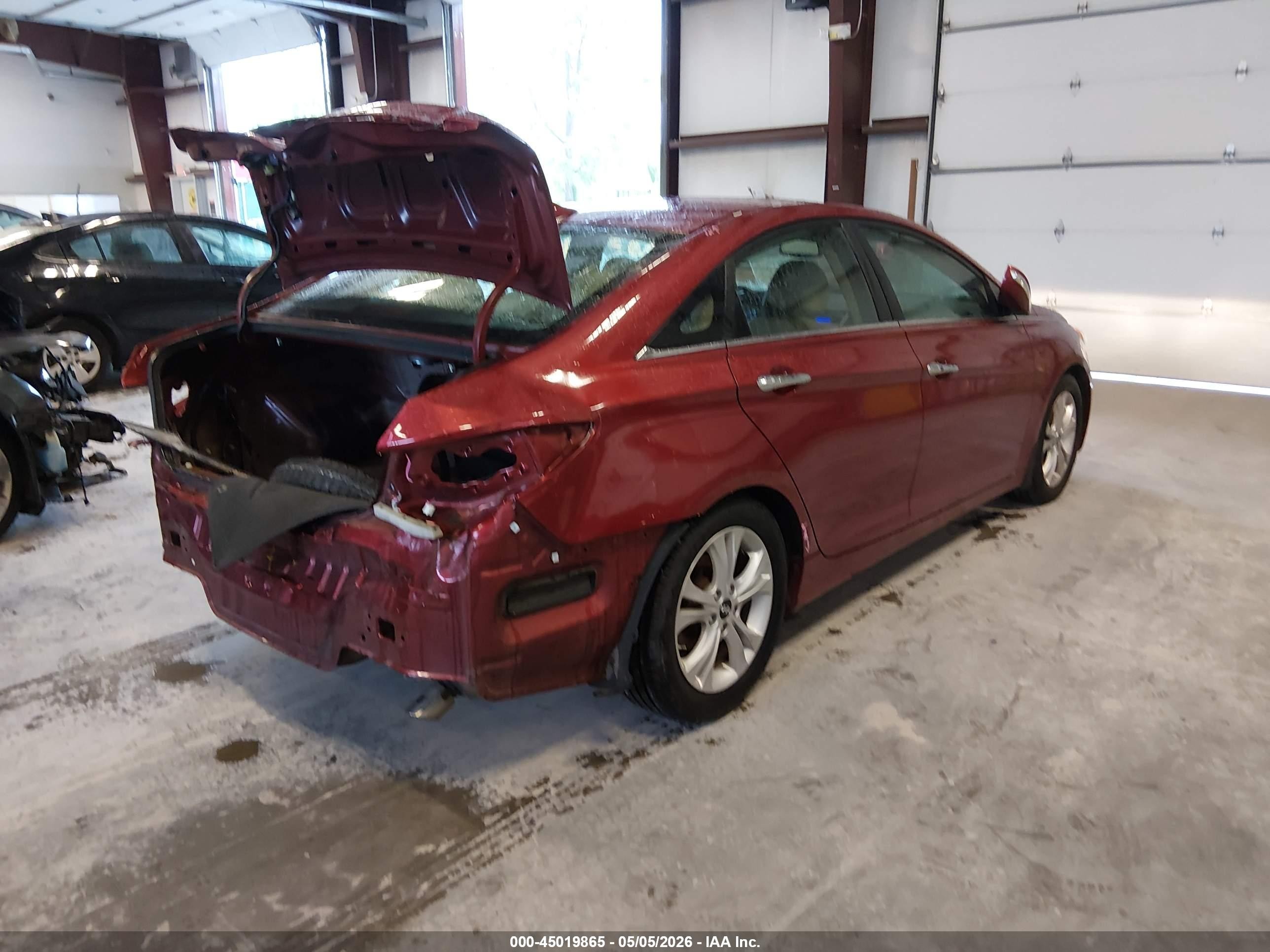 2013 Hyundai Sonata Limited Red vin: 5NPEC4AC3DH624171