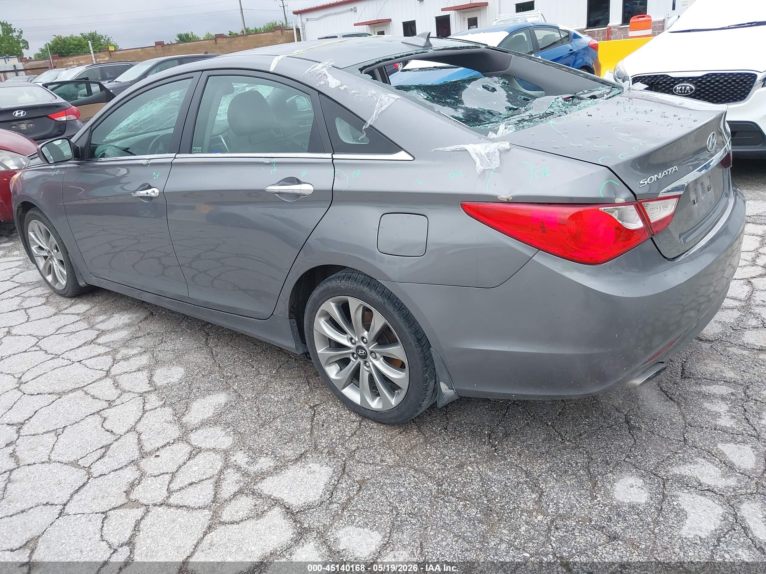 2013 Hyundai Sonata Se Gray vin: 5NPEC4AC3DH630326