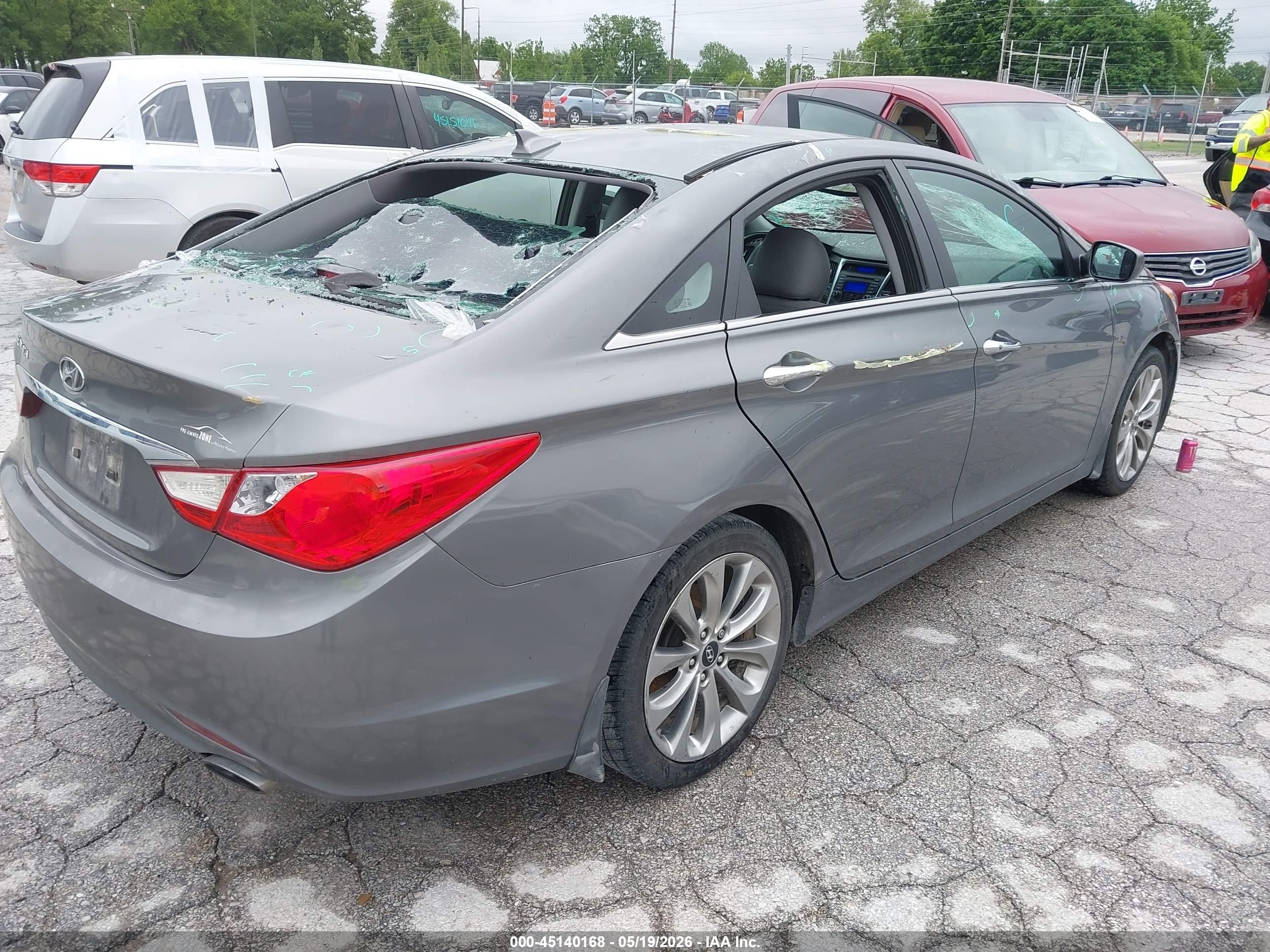 2013 Hyundai Sonata Se Gray vin: 5NPEC4AC3DH630326