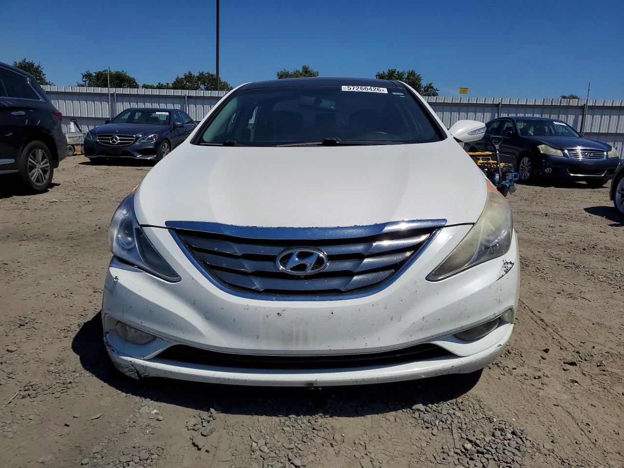 2013 Hyundai Sonata Limited White vin: 5NPEC4AC3DH693345