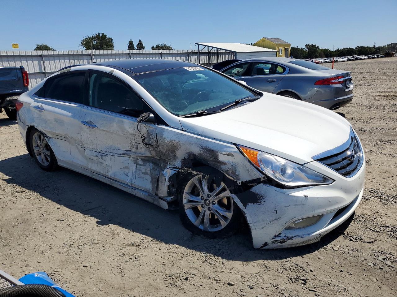 2013 Hyundai Sonata Limited White vin: 5NPEC4AC3DH693345