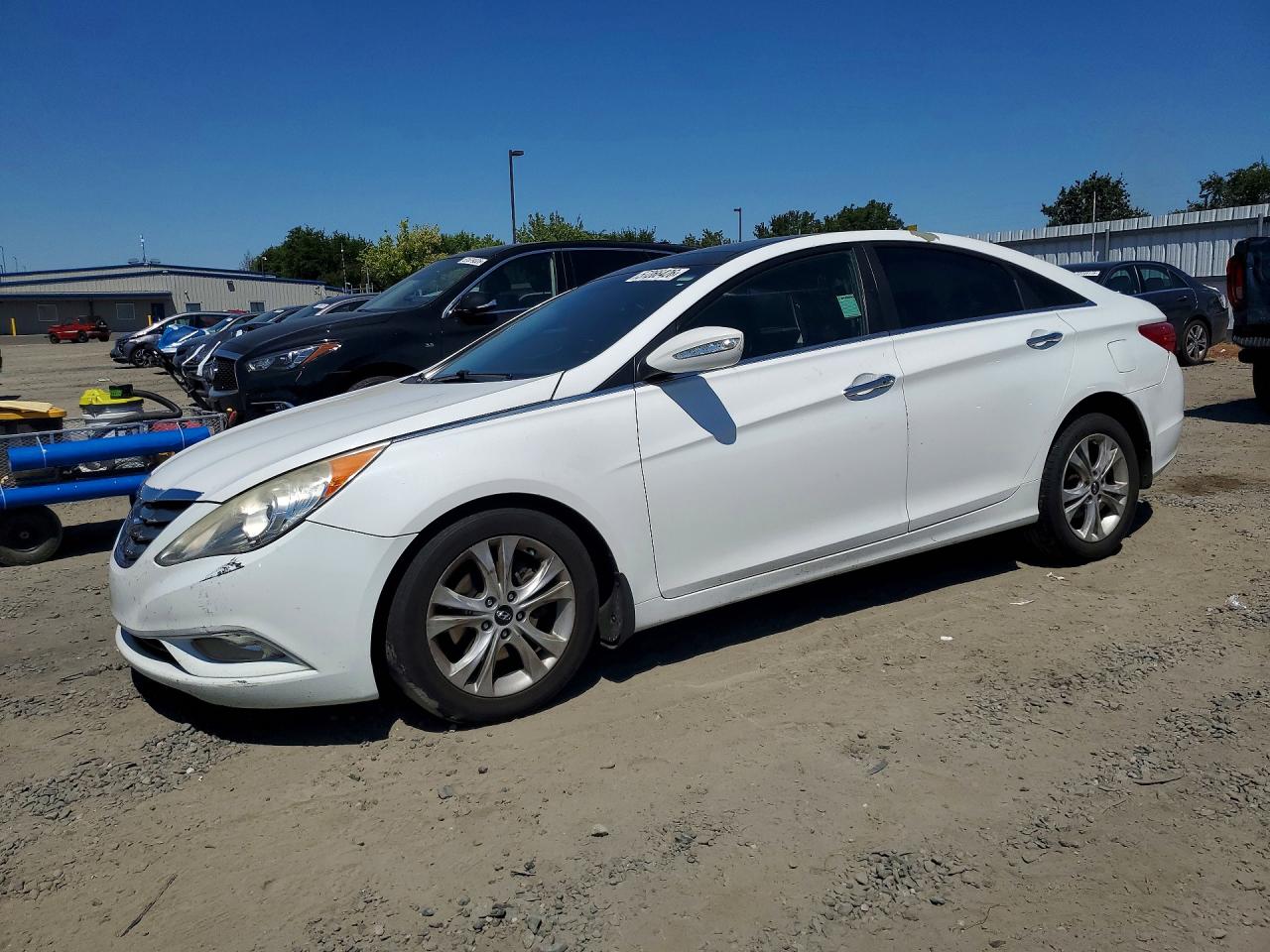 2013 Hyundai Sonata Limited White vin: 5NPEC4AC3DH693345