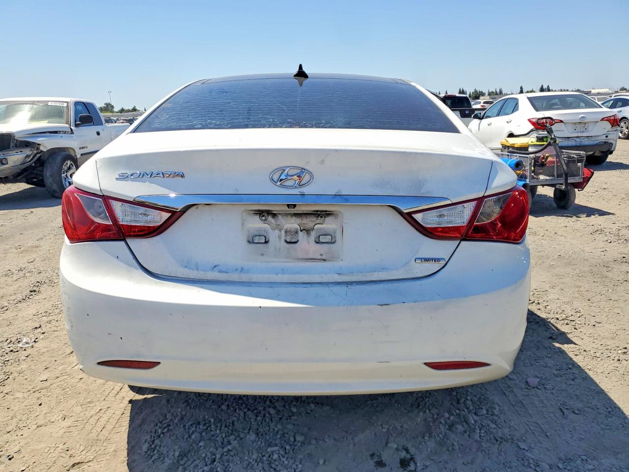 2013 Hyundai Sonata Limited White vin: 5NPEC4AC3DH693345