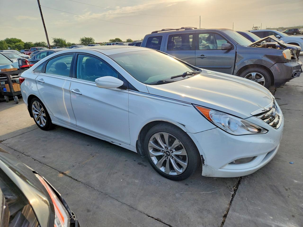 2013 Hyundai Sonata Se White vin: 5NPEC4AC3DH712833
