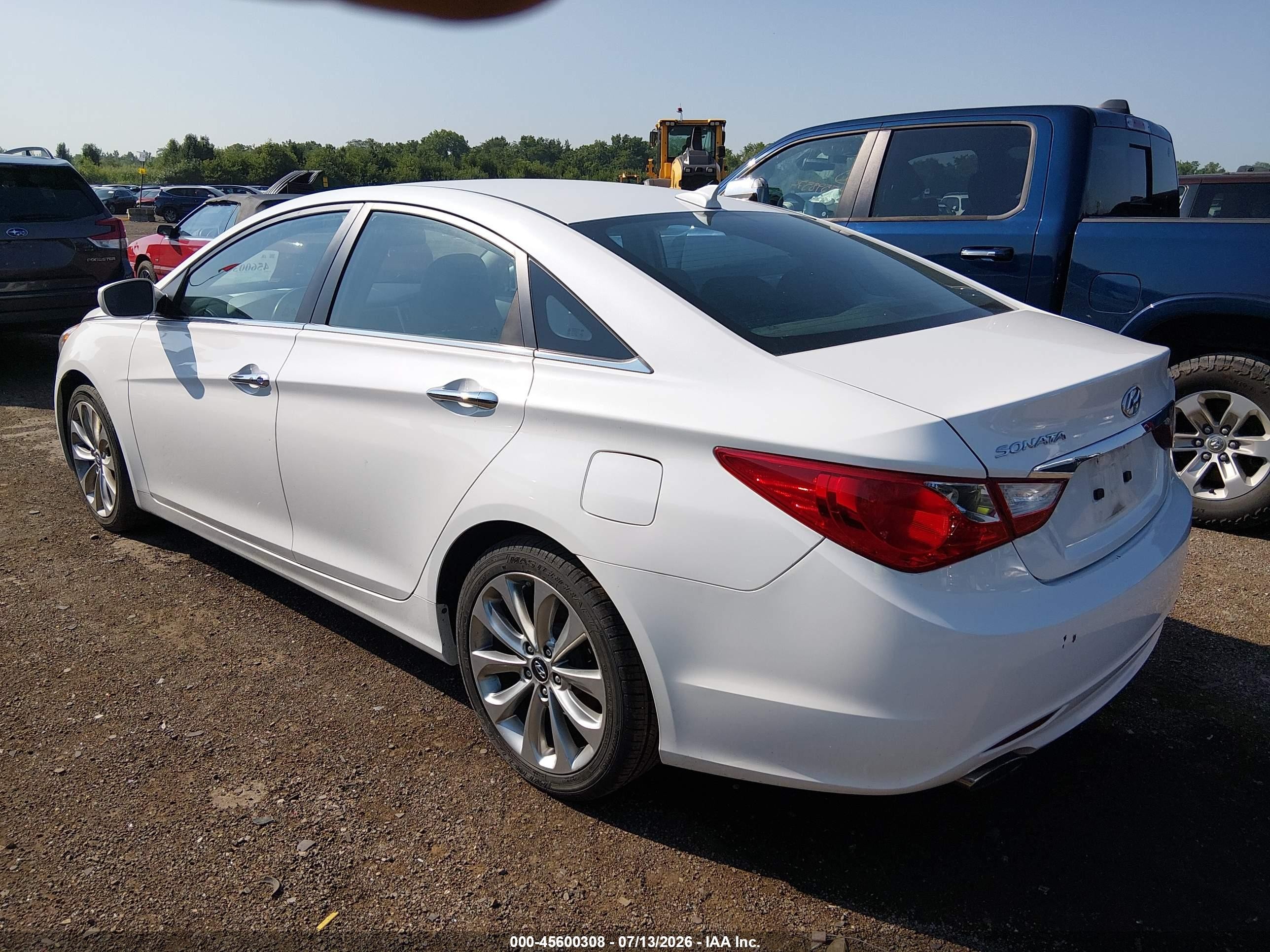 2013 Hyundai Sonata Se White vin: 5NPEC4AC3DH723704