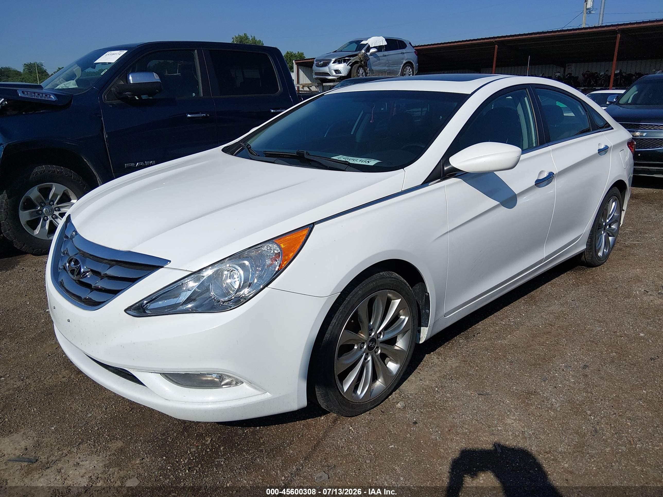 2013 Hyundai Sonata Se White vin: 5NPEC4AC3DH723704