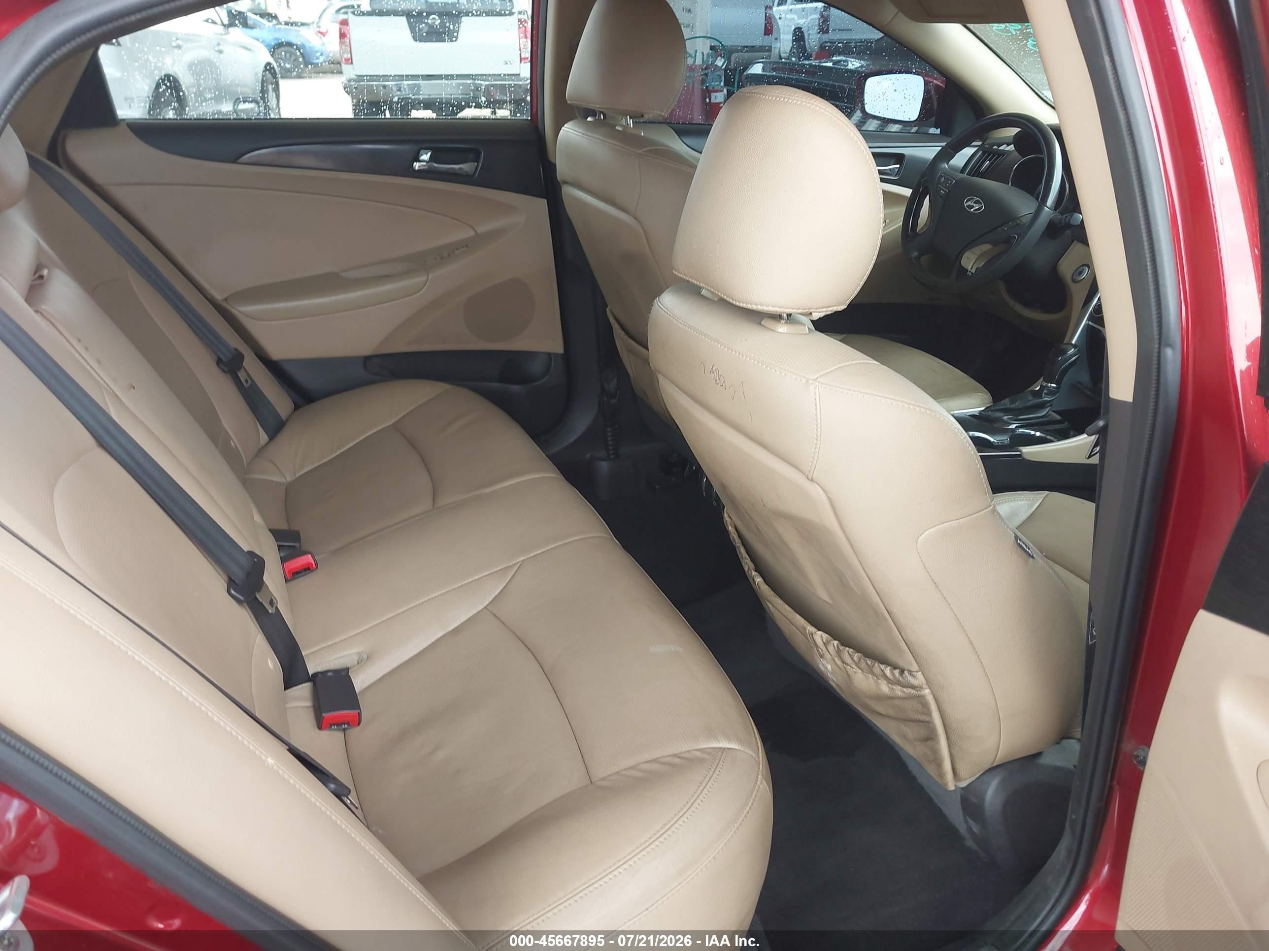 2013 Hyundai Sonata Limited Red vin: 5NPEC4AC3DH723959