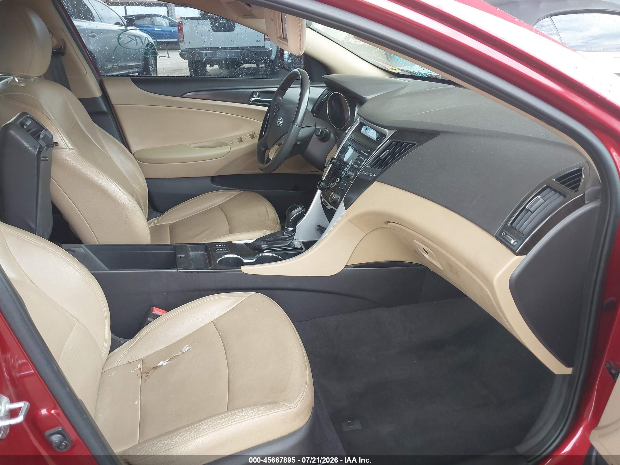 2013 Hyundai Sonata Limited Red vin: 5NPEC4AC3DH723959