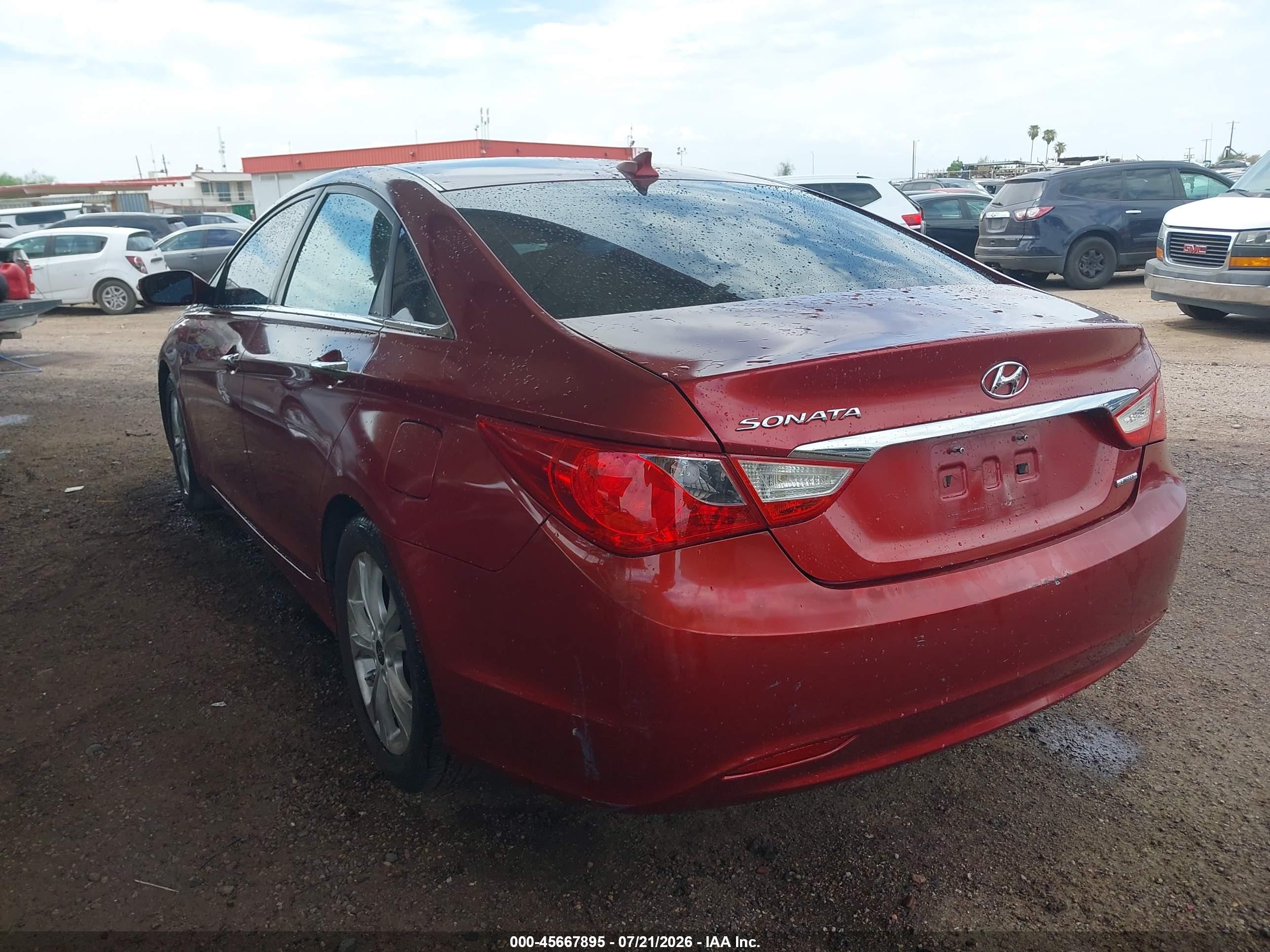 2013 Hyundai Sonata Limited Red vin: 5NPEC4AC3DH723959
